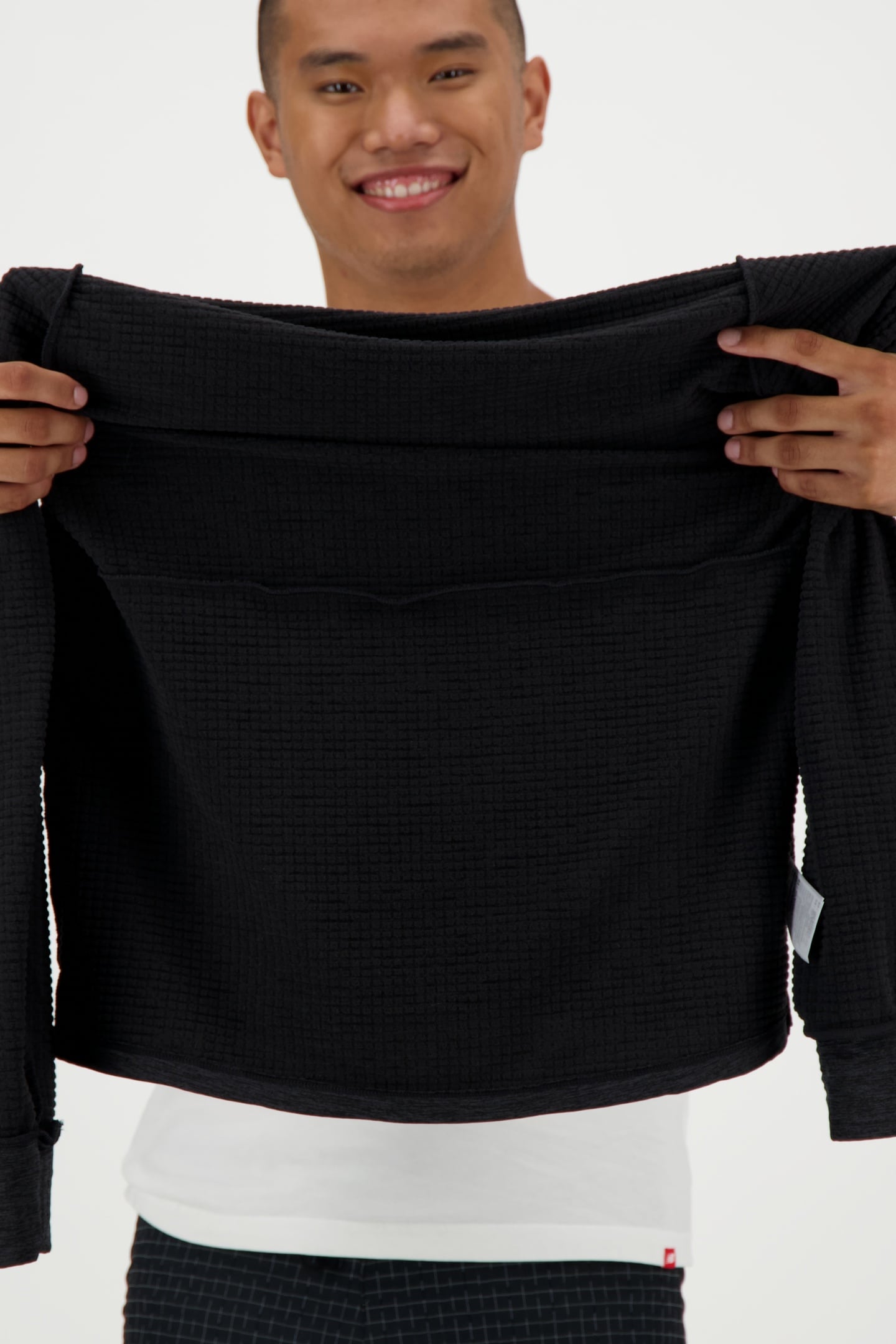 RC ESSENTIAL HEAT GRID 1/2 ZIP BLACK 8