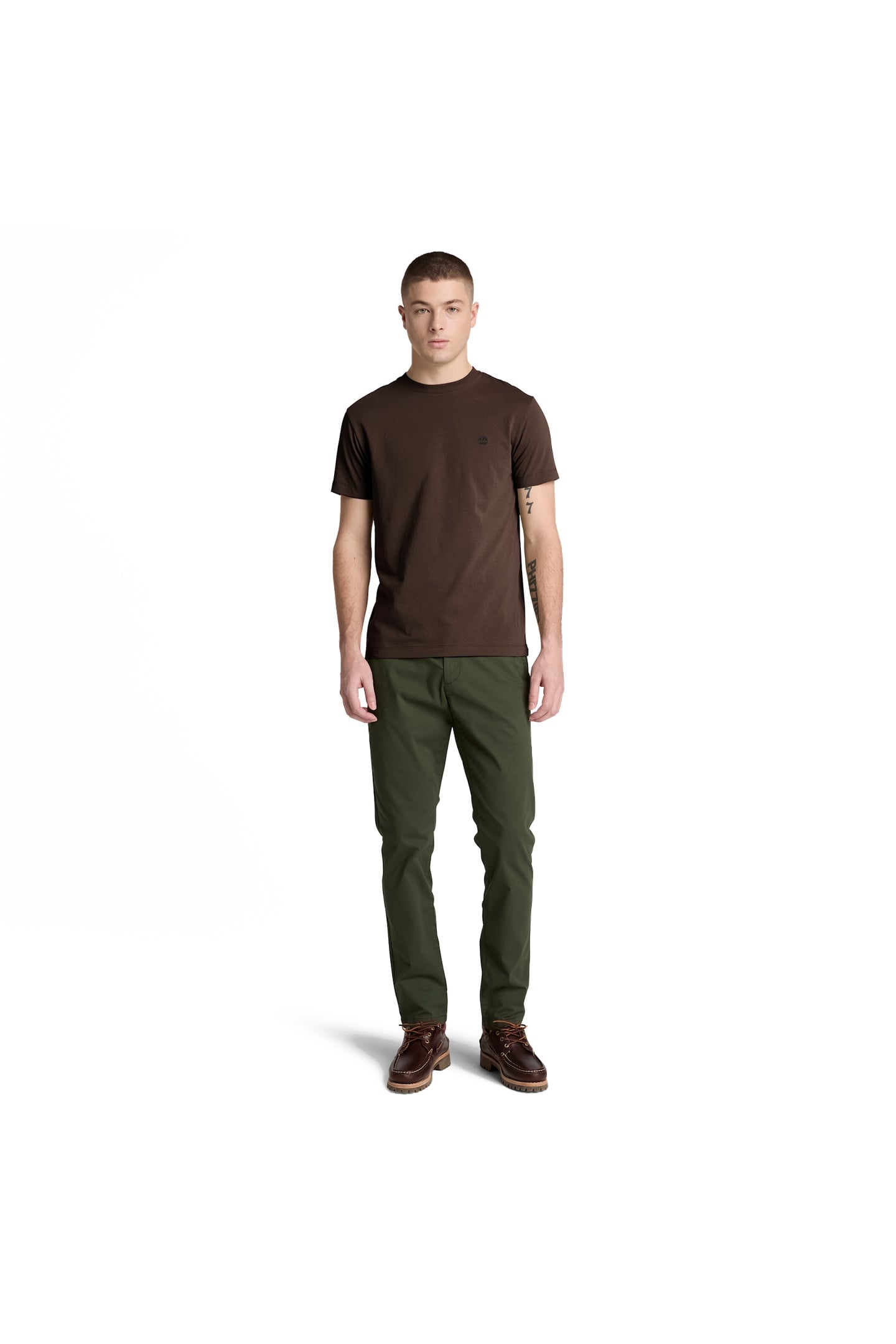 OYSTER RIVER CHEST LOGO SS TEE SLIM MOLE 4