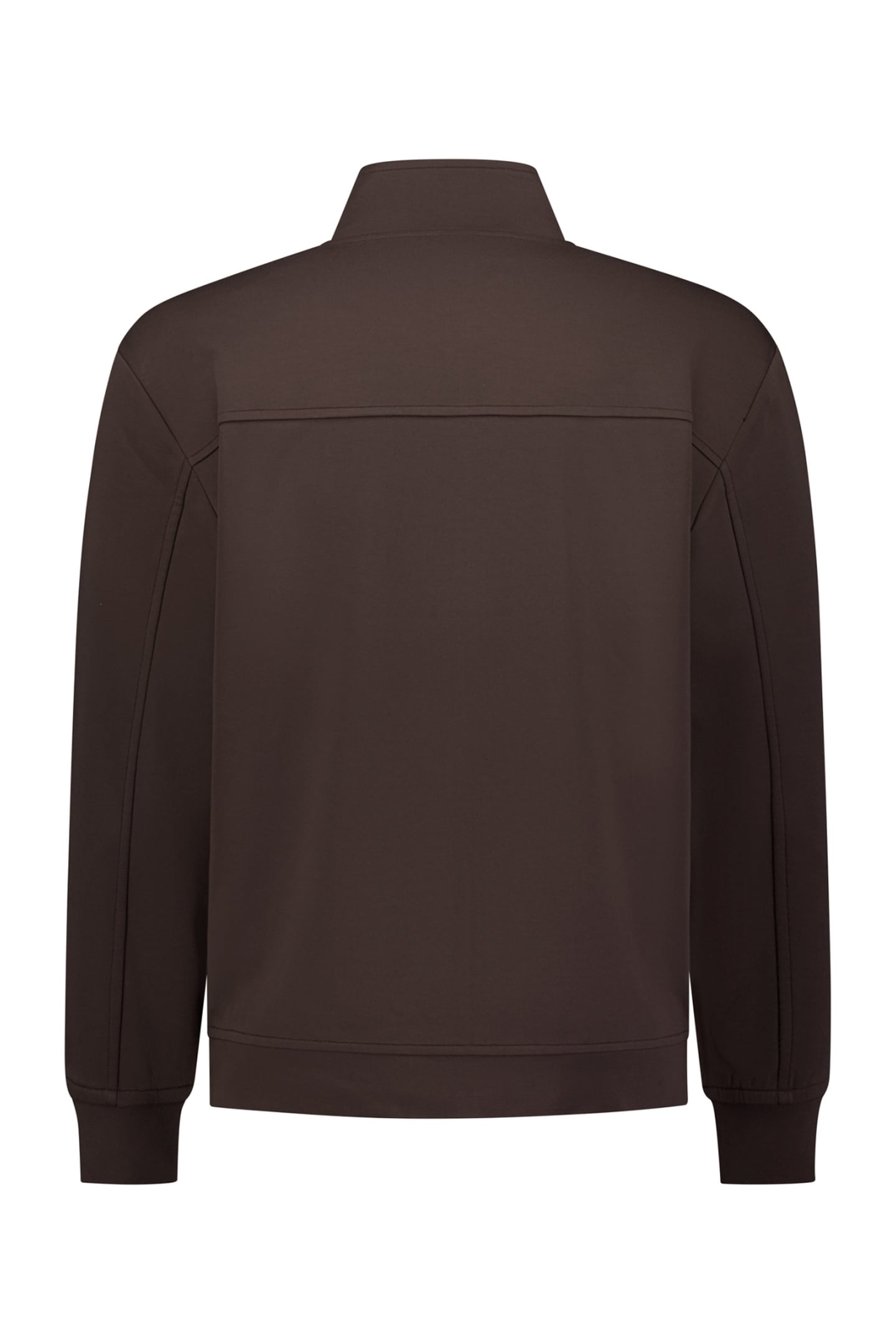 SWEATER FULL ZIP DARK BROWN 6