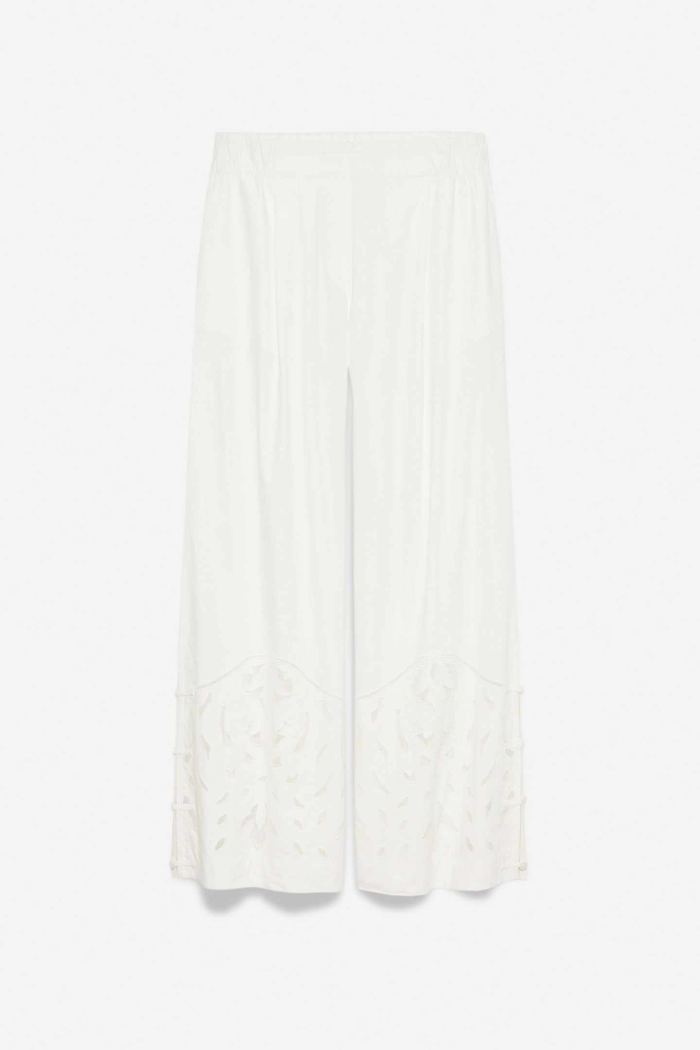 PANTS MOONFLOWER EMBR VERY WHITE 2