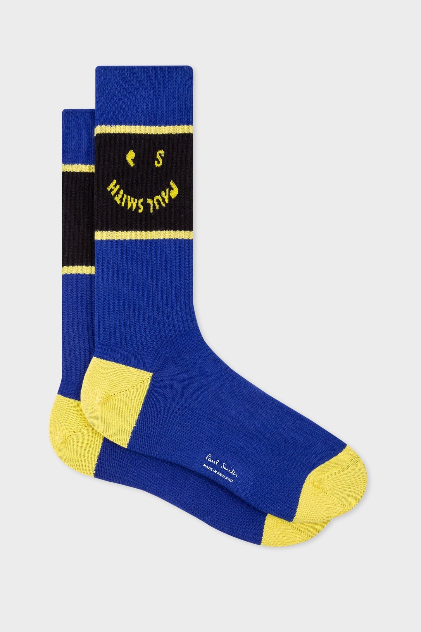 MEN SOCK HAPPY COBALT BLUE 4