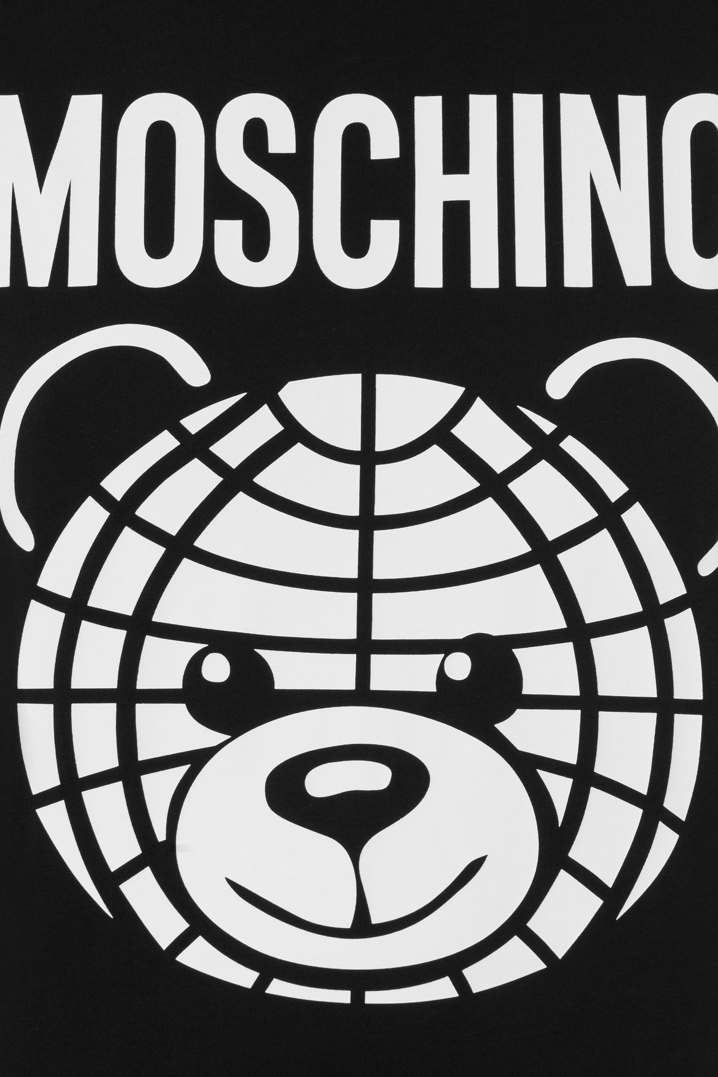 MOSCHINO TEDDY BEAR ORGANIC JERSEY DRESS BLACK 4