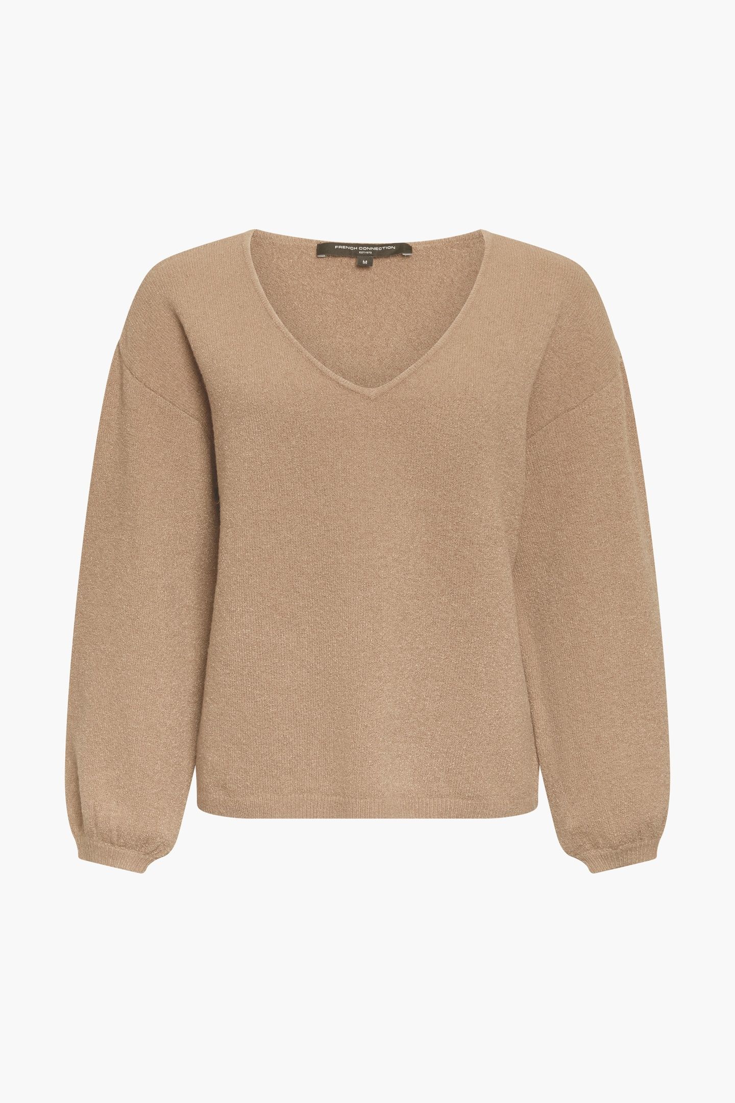 VHARI KNIT VNECK PULLOVER CAMEL 4