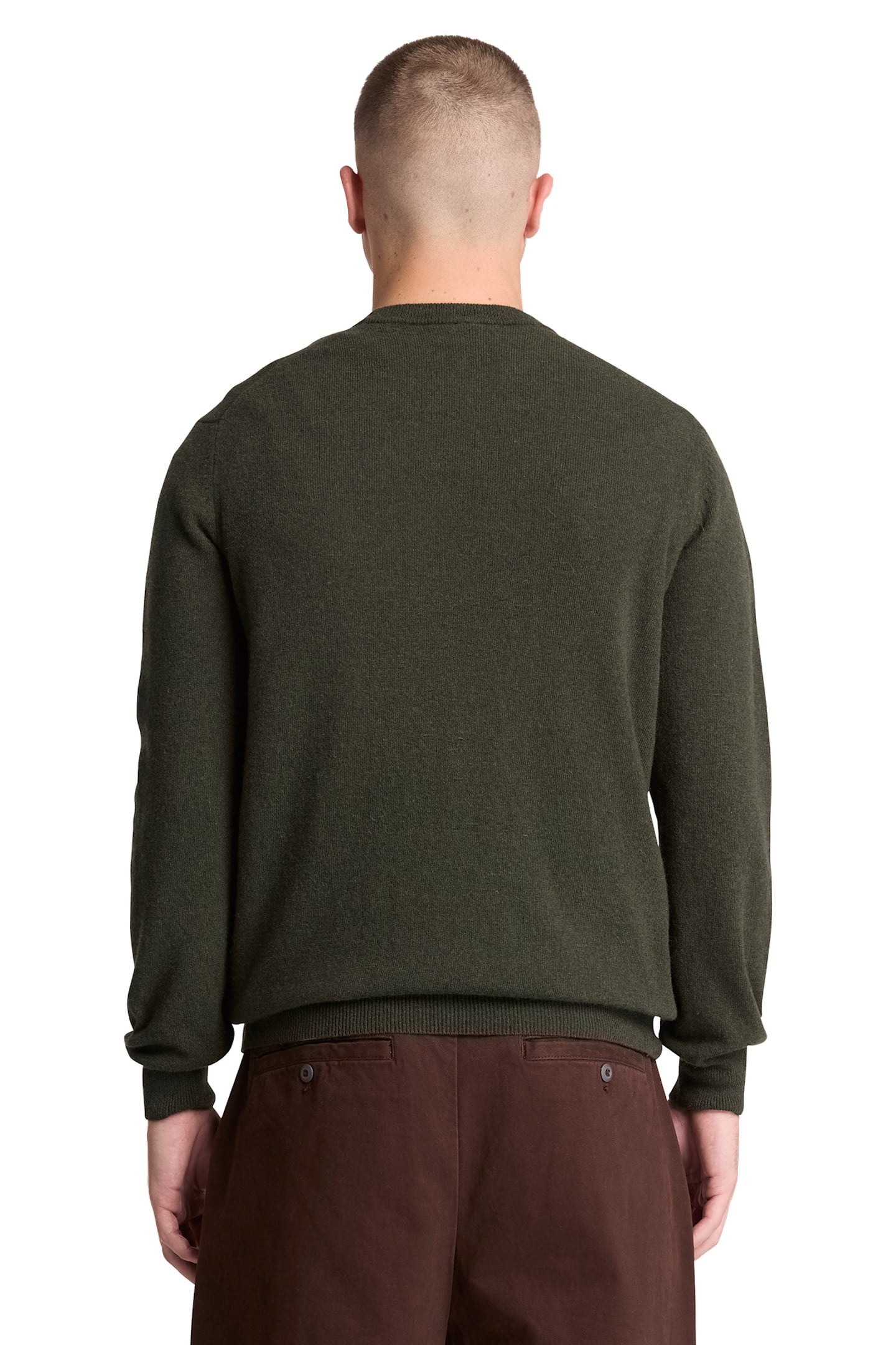 JAFFREY WOOL CREWNECK SWEATER DUFFEL BAG HEATHERE 2