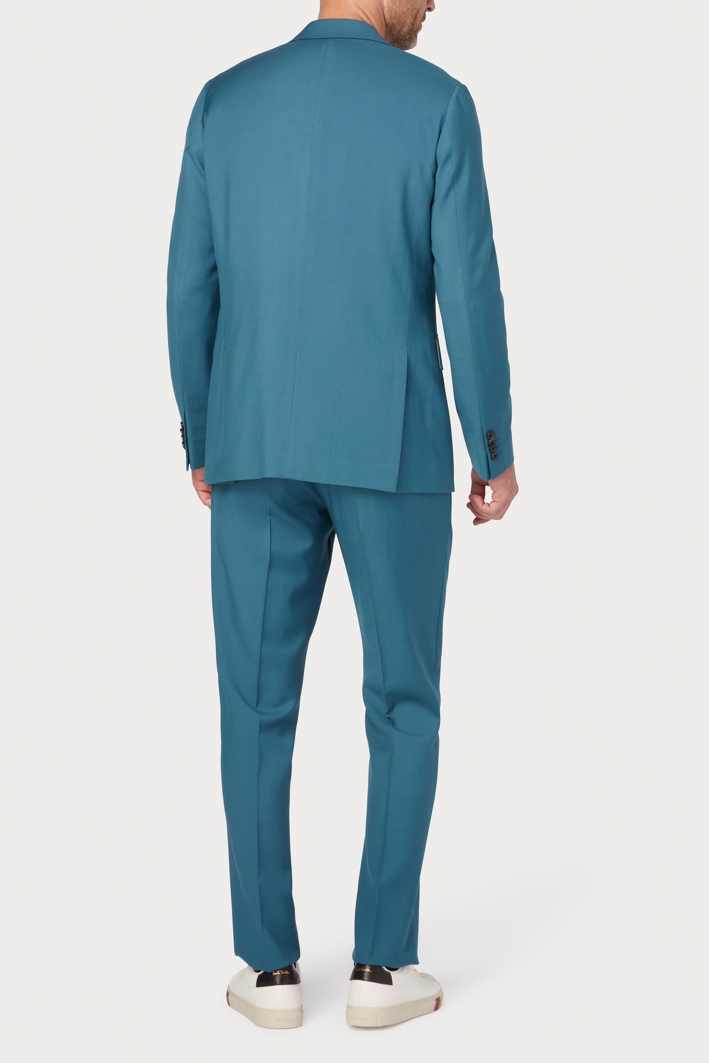 MENS 2 BUTTON SUIT PETROL BLUE 2