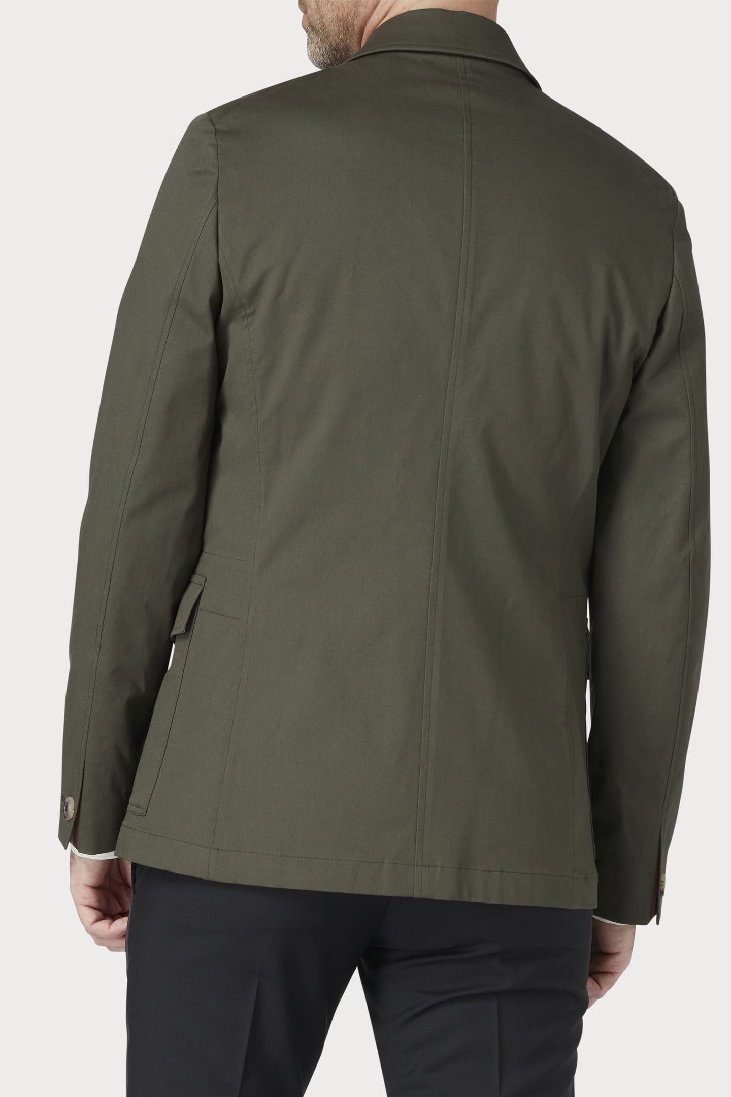 MENS 3 BUTTON JACKET SMOKE 2