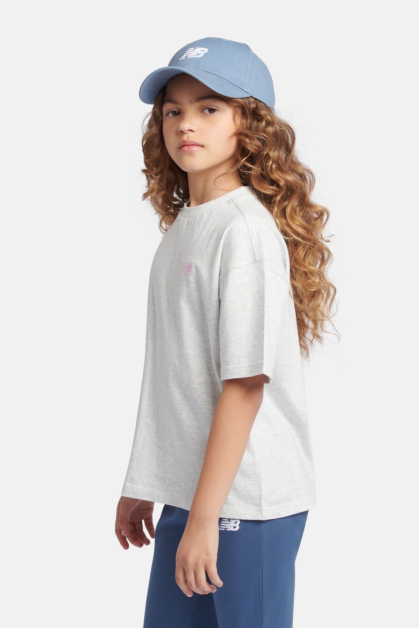 GRADE GIRLS SMALL LOGO JERSEY T-SHIRT ASH 3