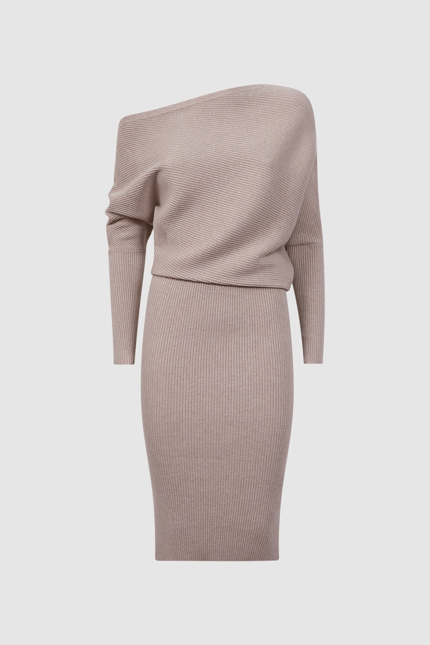 DRAPE KNITTED BODYCON NEUTRAL 4