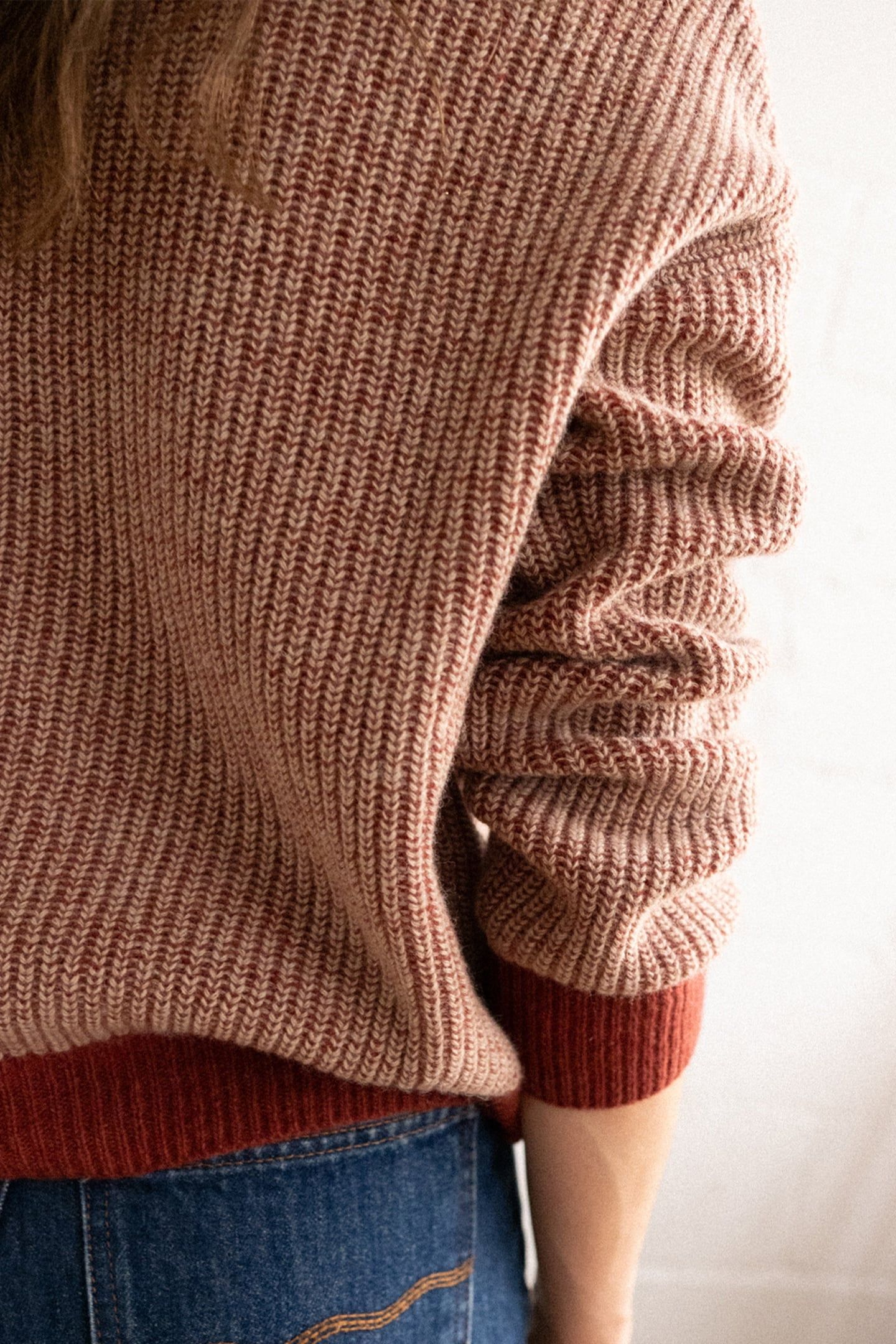FILICUDI KNIT BICOLOUR SMOKE RED 3