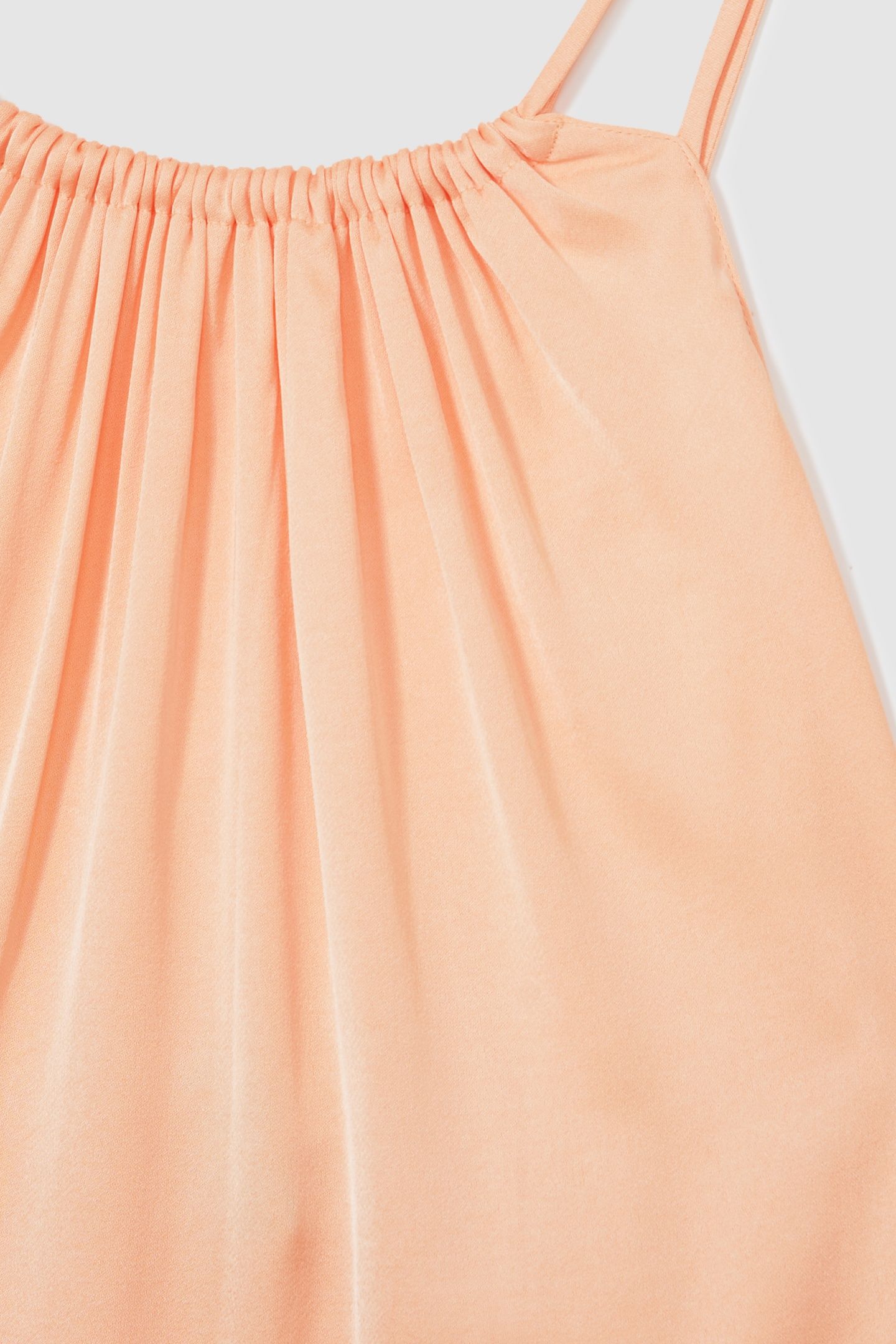 SATIN HALTERNECK DRESS PEACH 4
