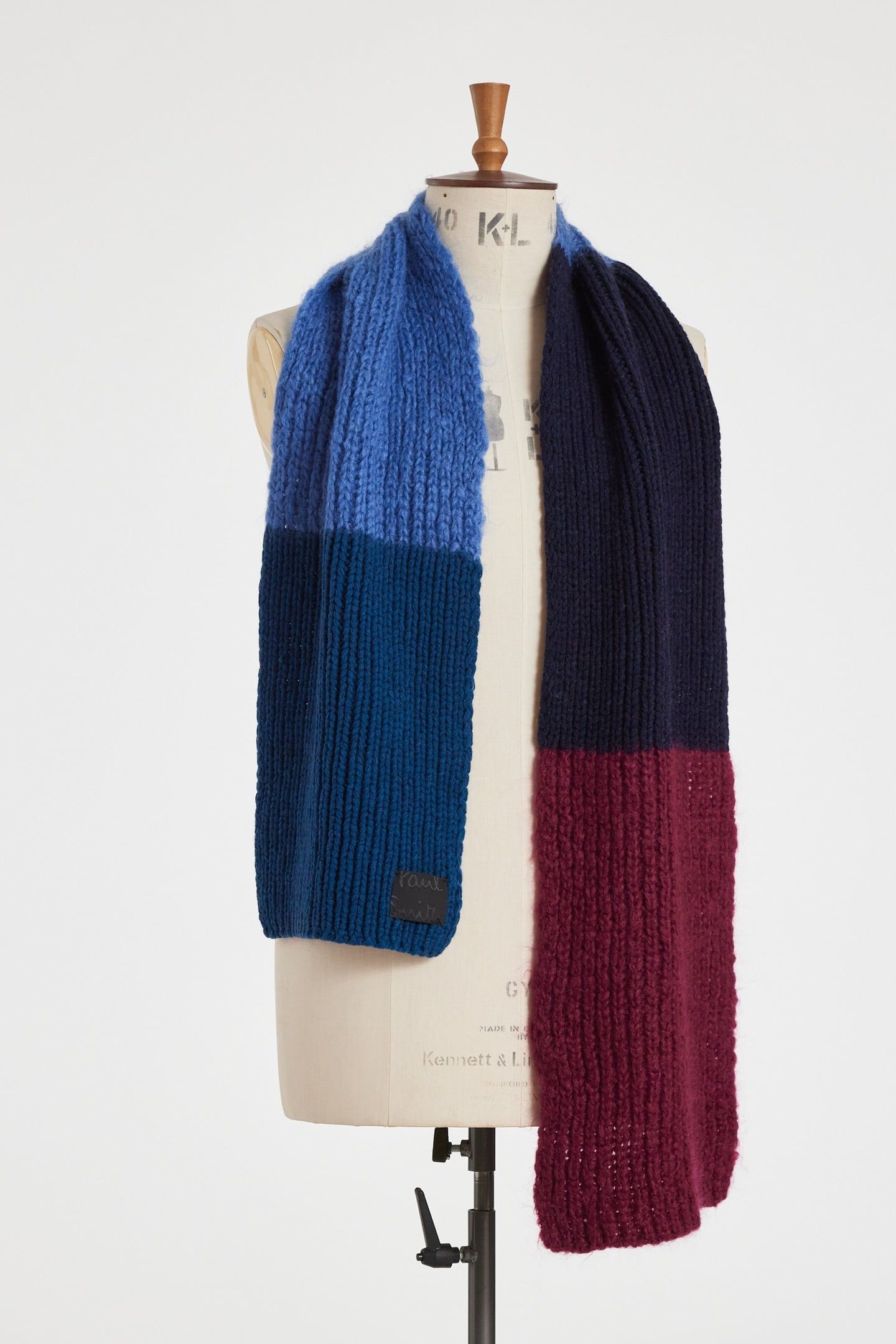 MEN SCARF MOHAIR NAVY 3