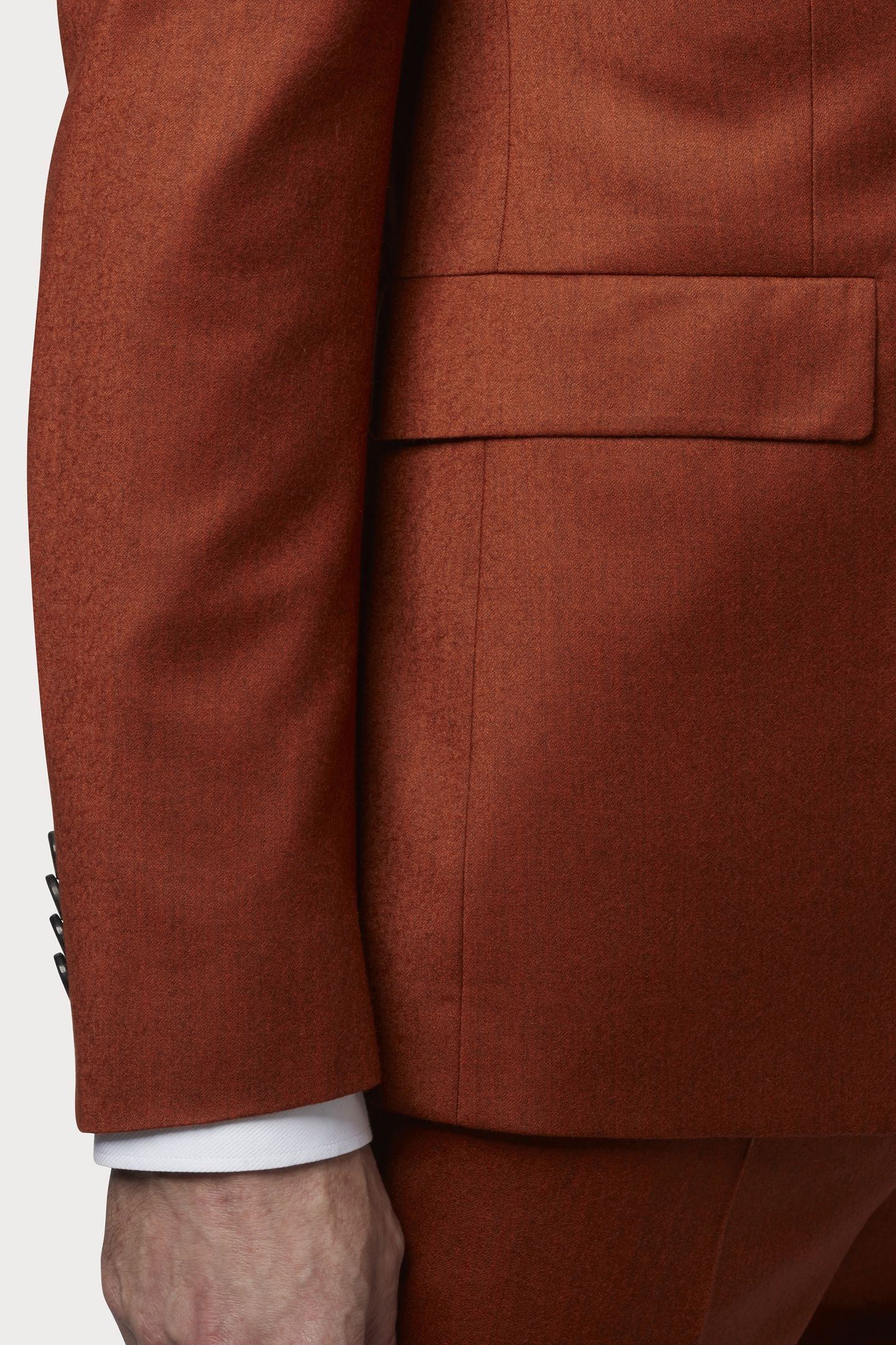 GENTS SLIM FIT 2 BTN JACKET LIGHT RUST 3