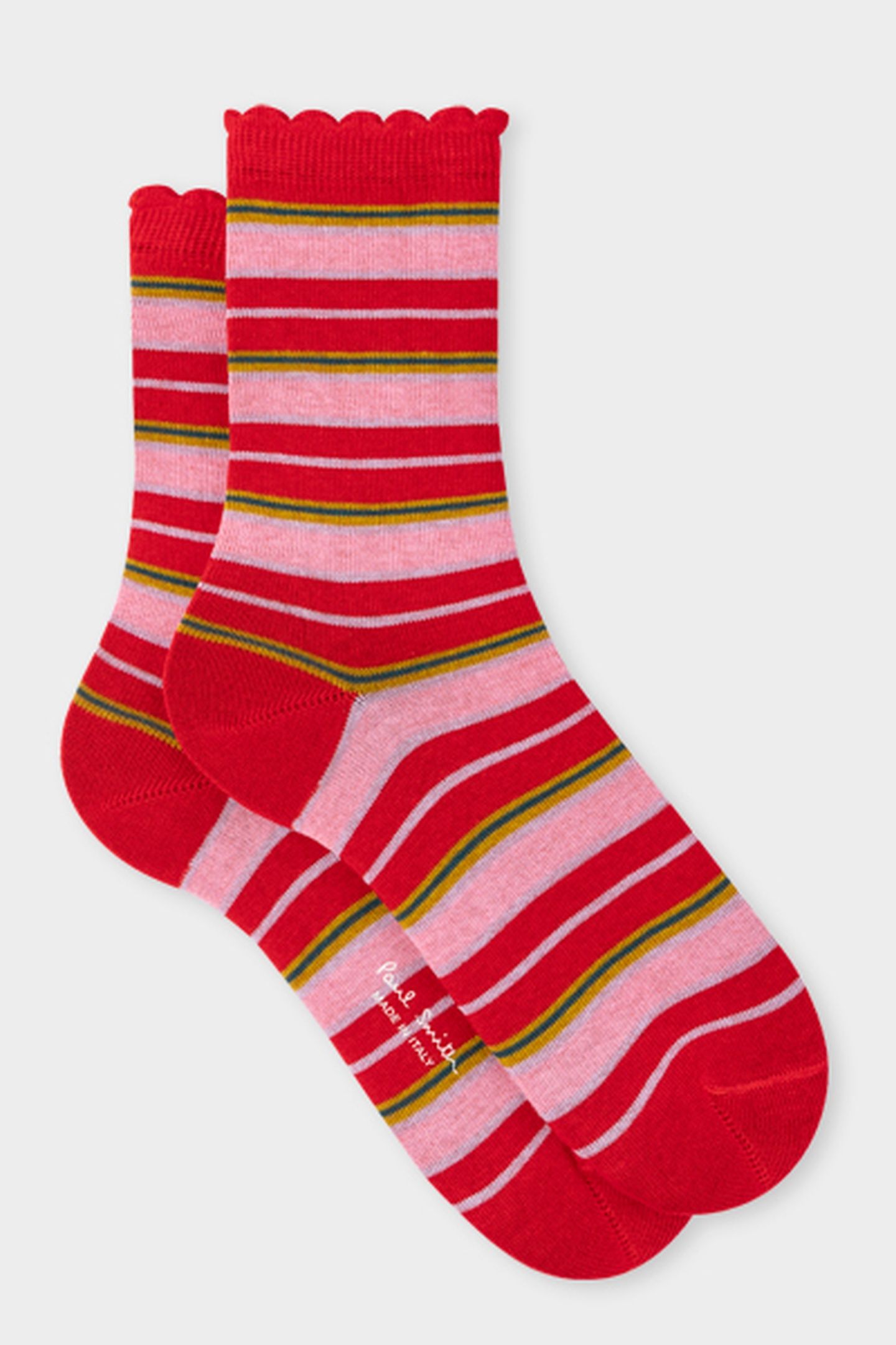 WOMEN SOCK EMILIA STRIPE RED 4