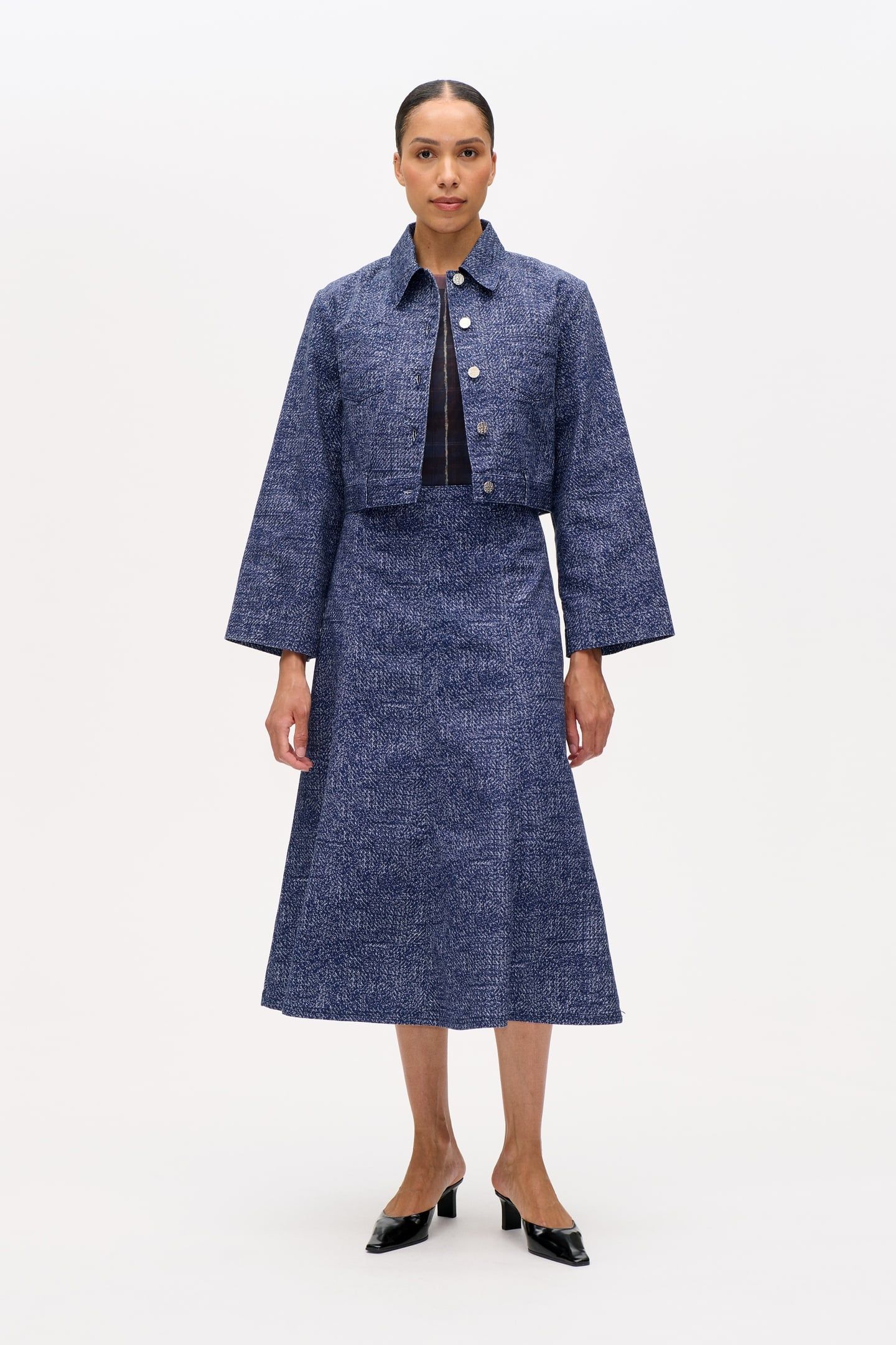 MAJSEL JACKET PRINTED CHUNKY TWILL 1