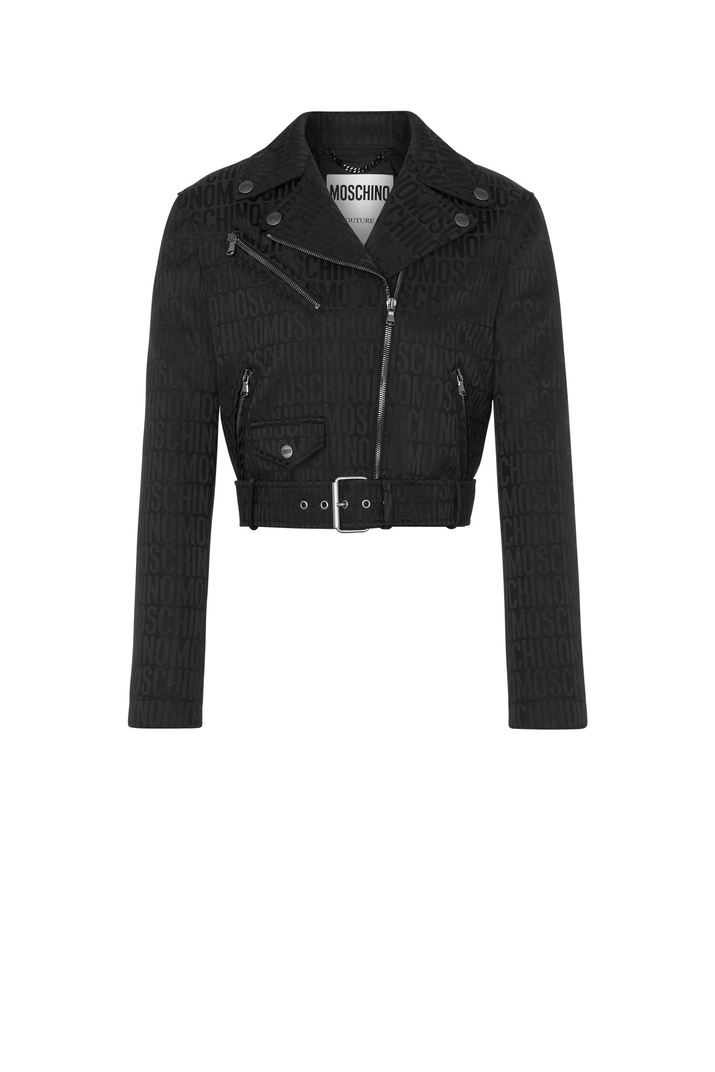 BIKER IN NYLON ALLOVER LOGO BLACK 3