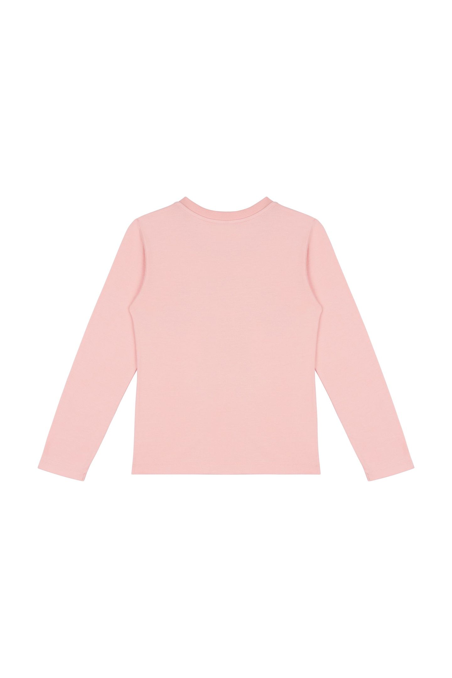 GIRL'S T-SHIRT IN JERSEY WINTER TEDDY BEAR PINK 2