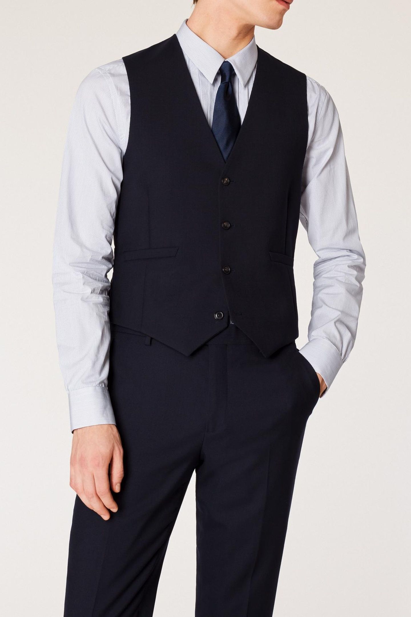 GENTS WAISTCOAT VERY DARK NAVY 1