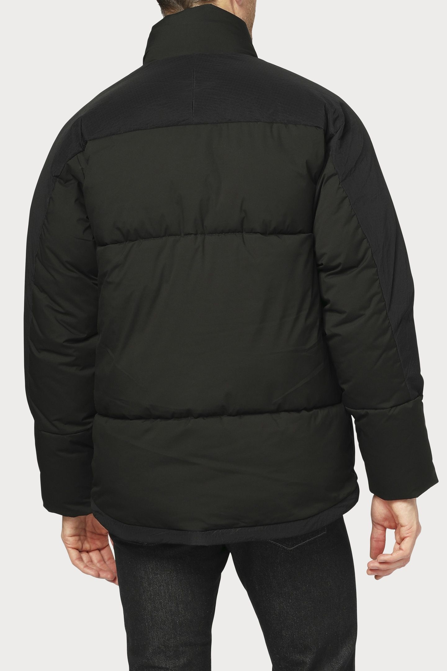 MENS FIBRE DOWN PUFFER JACKET BLACK 4