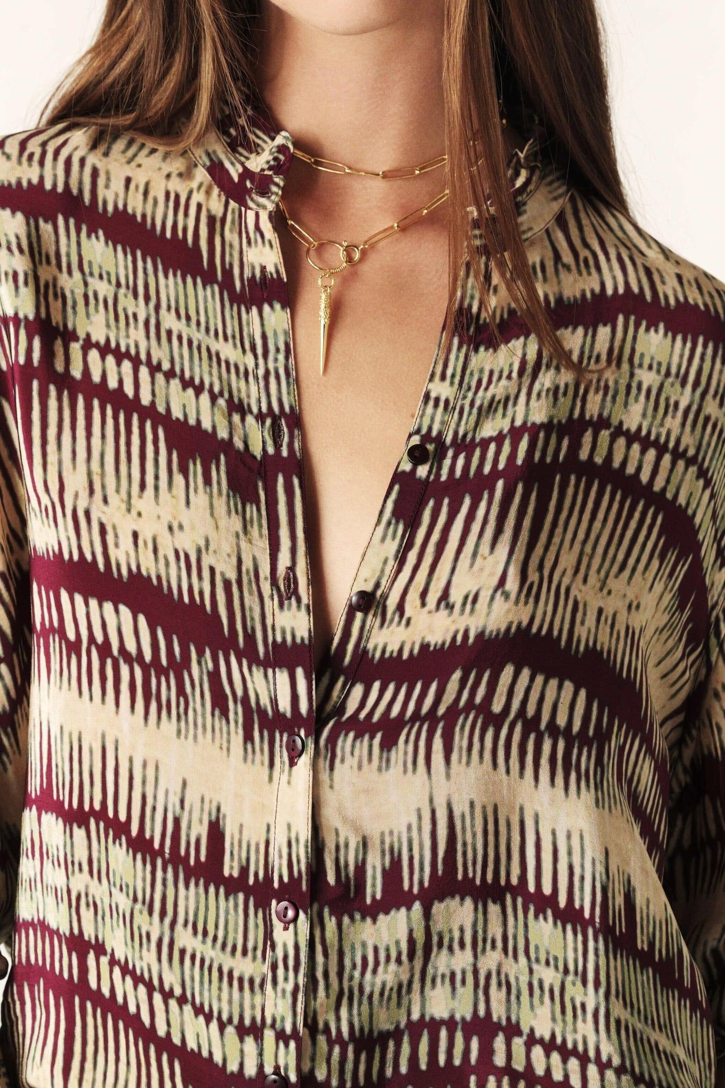 LONG SLEEVES SHIRT BORDEAUX 5