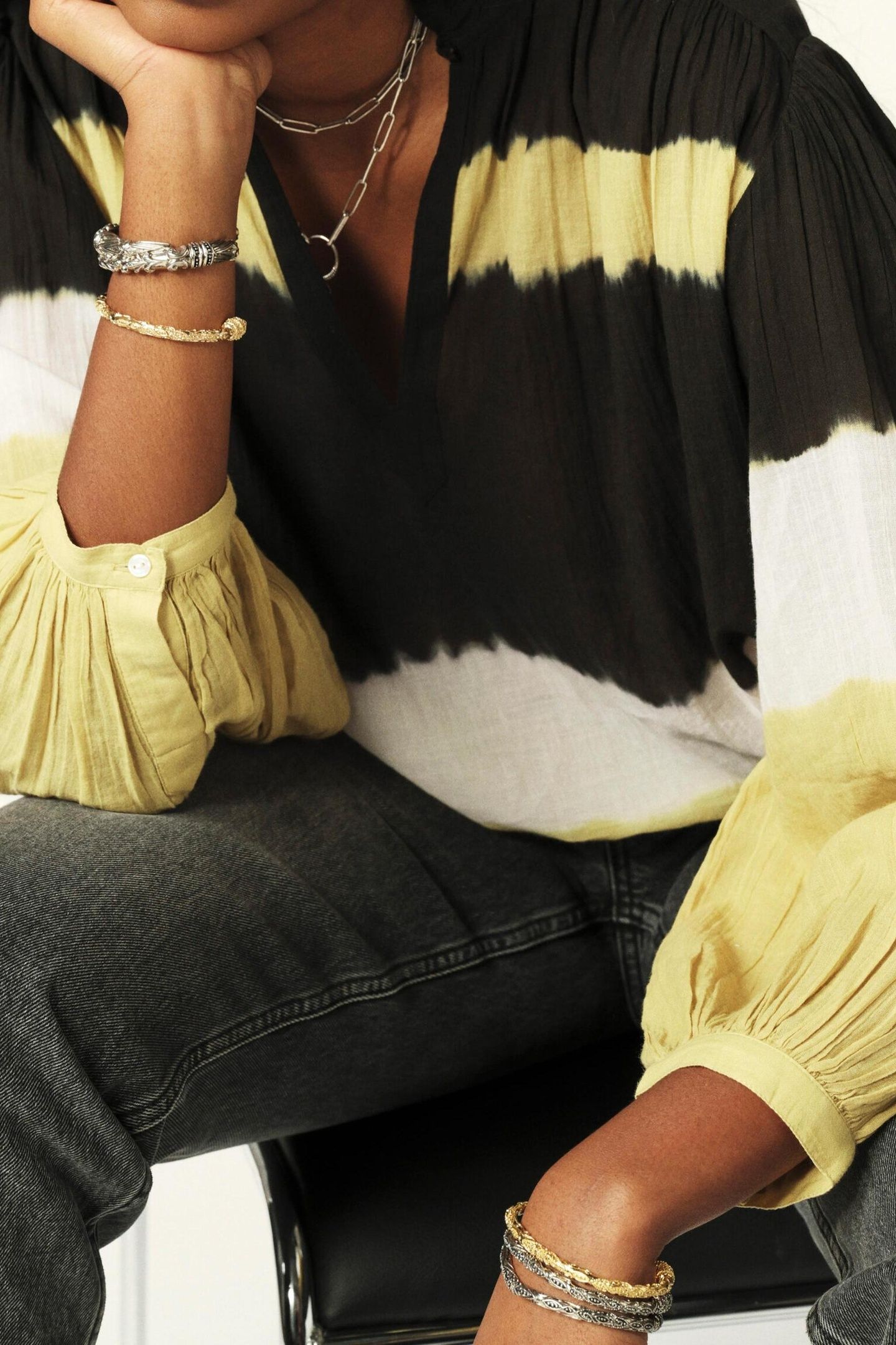 LONG SLEEVES BLOUSE JAUNE 5