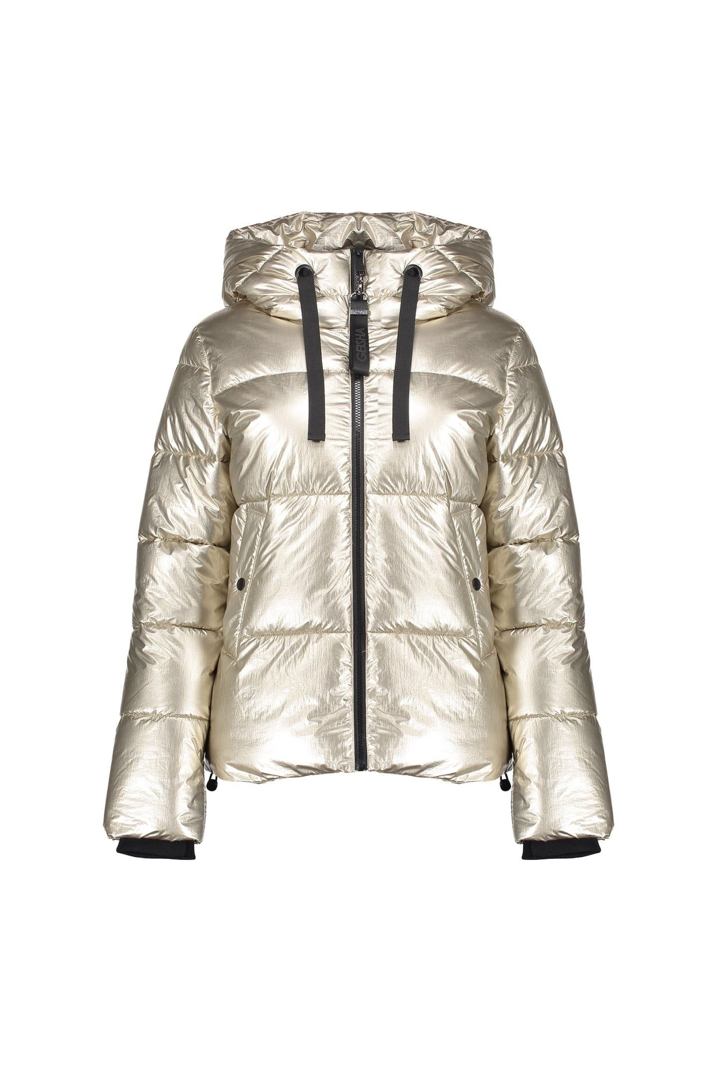 JACKET METALIC SHORT GOLD 1