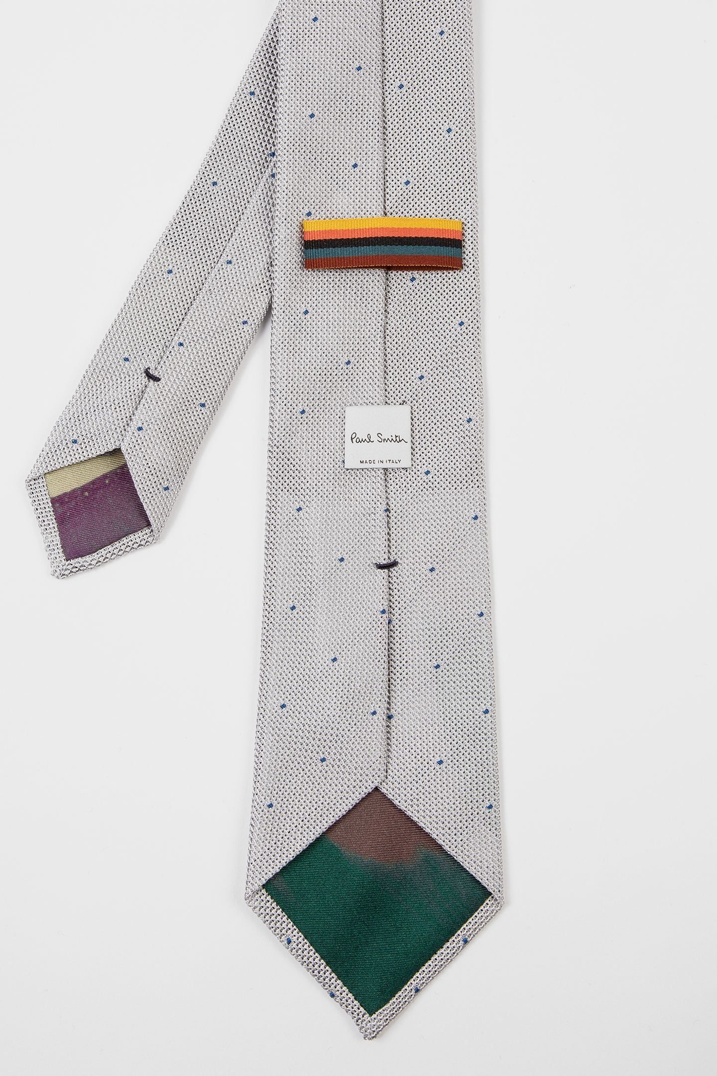 MEN TIE SMALL DOTS GREY 4