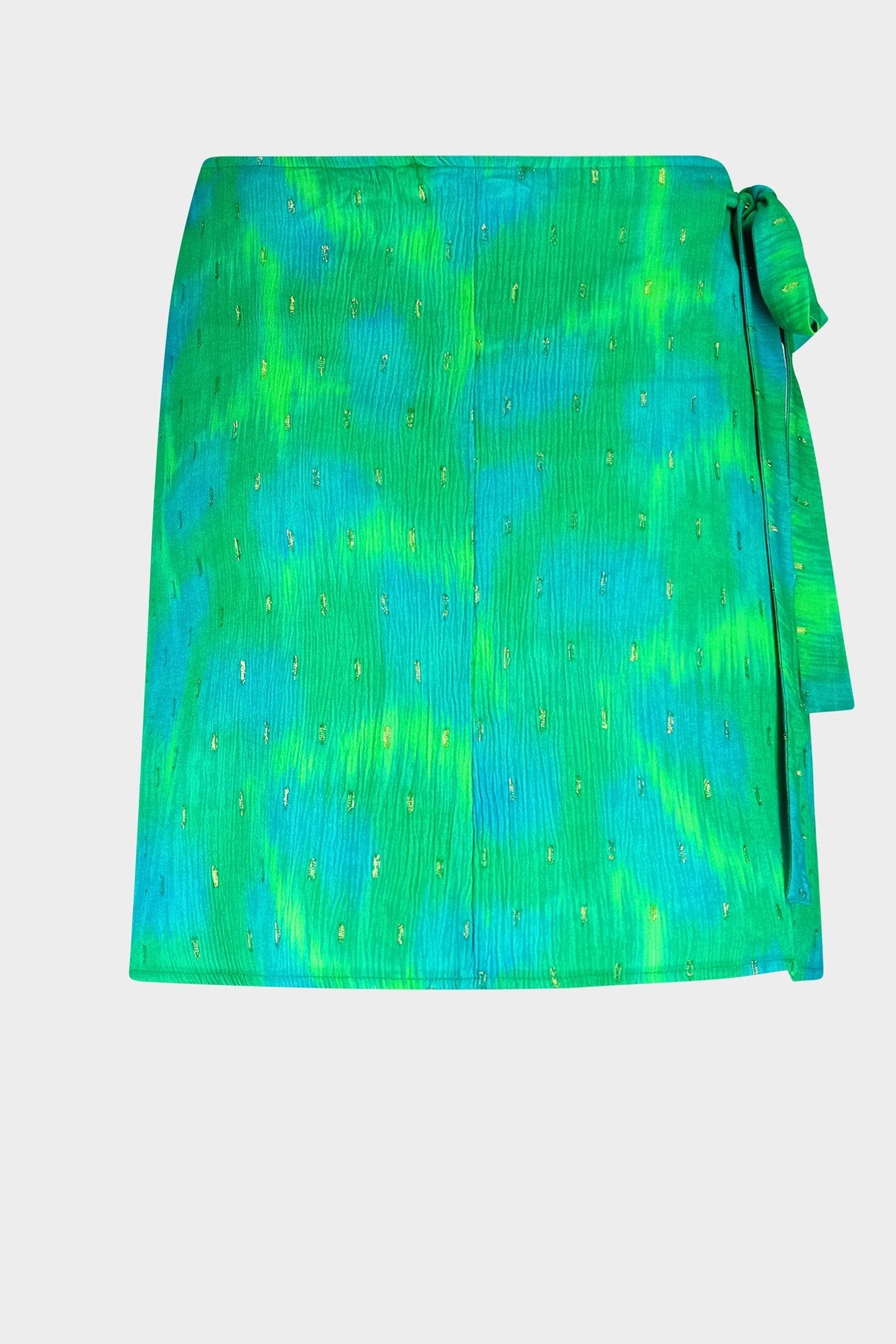 CHERYL WRAP SKIRT GREEN 4