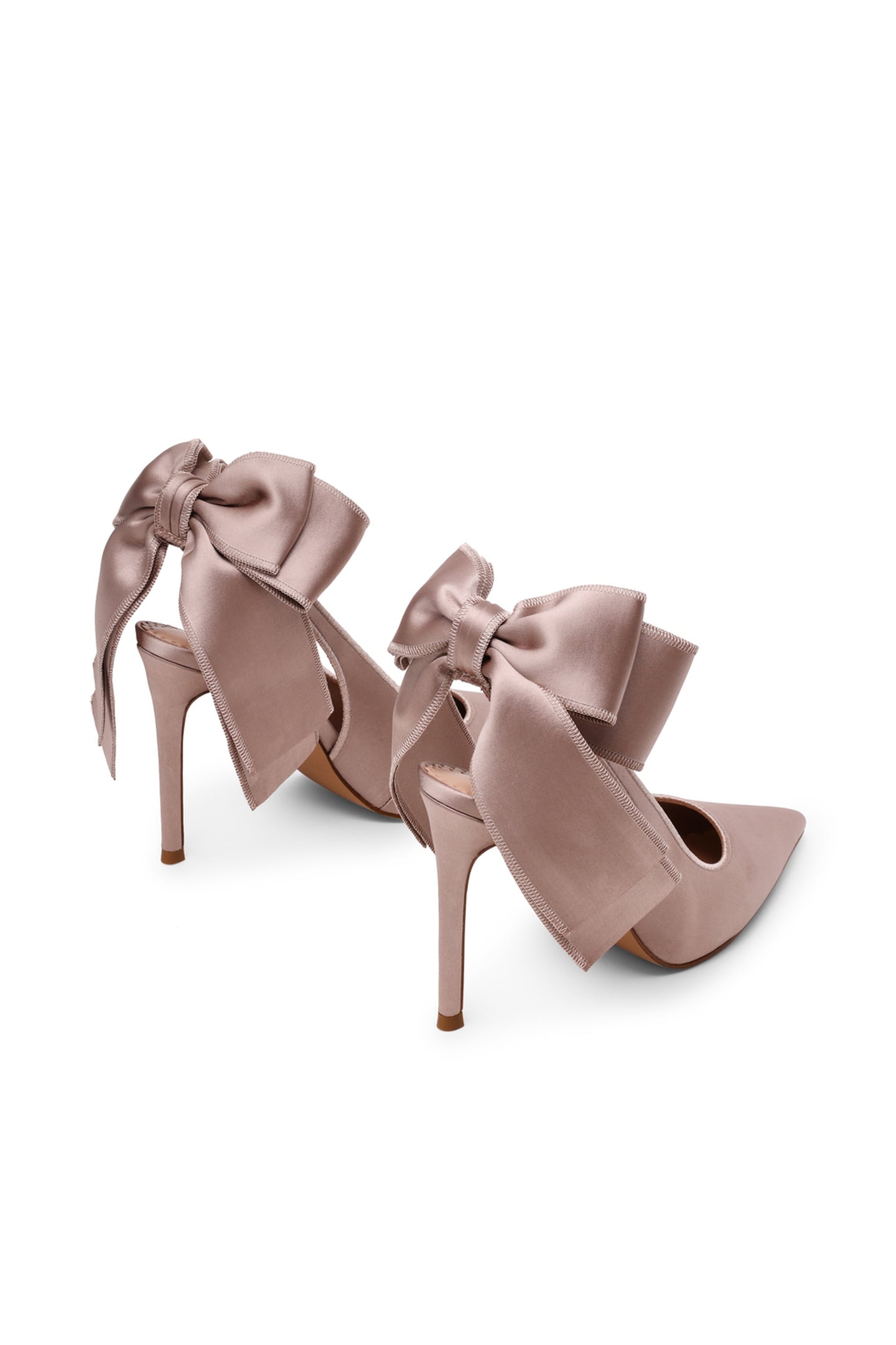 TEACUP PUMPS TAUPE SATIN 4