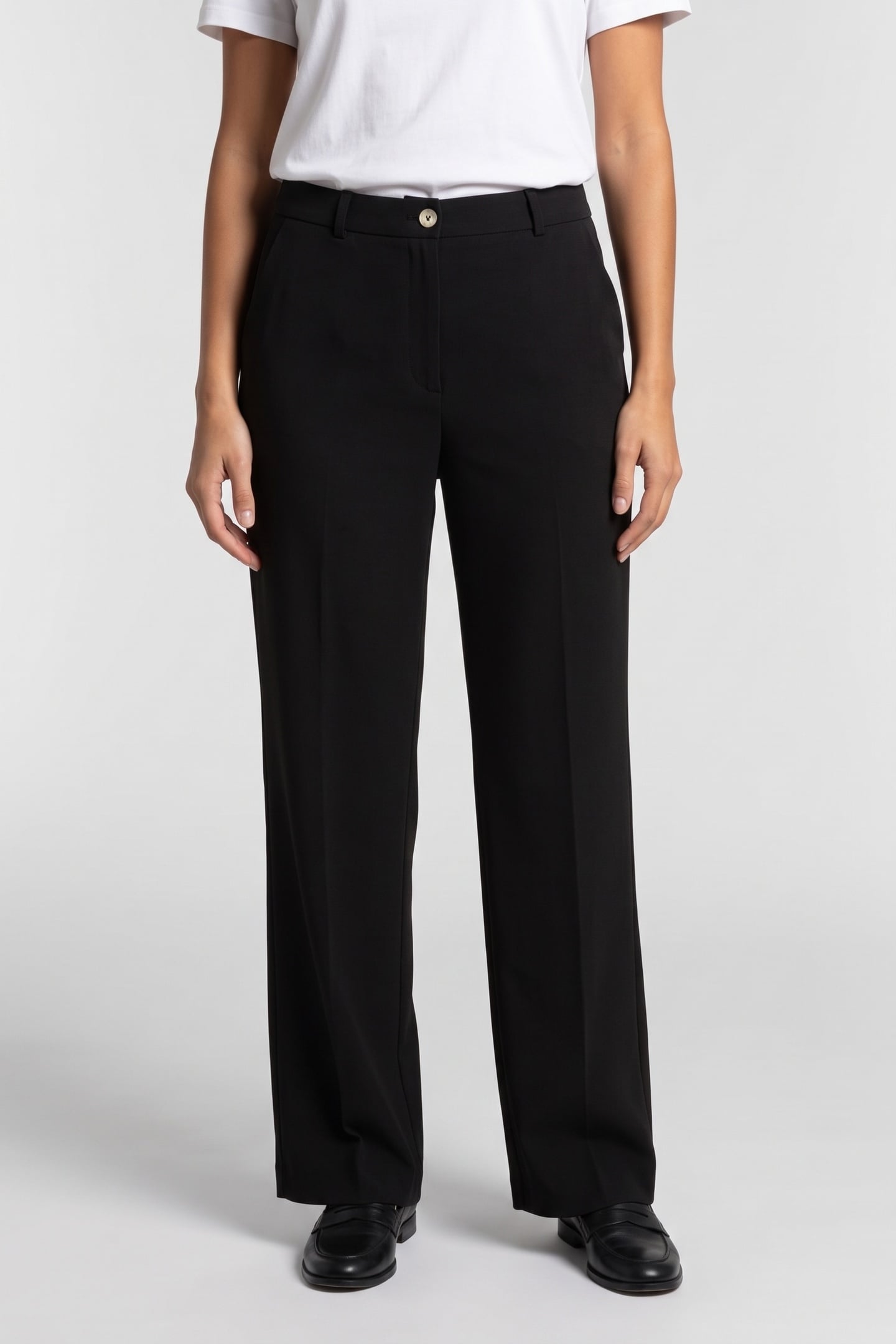 ES ALIDA SLIM TROUSERS BLACK 1