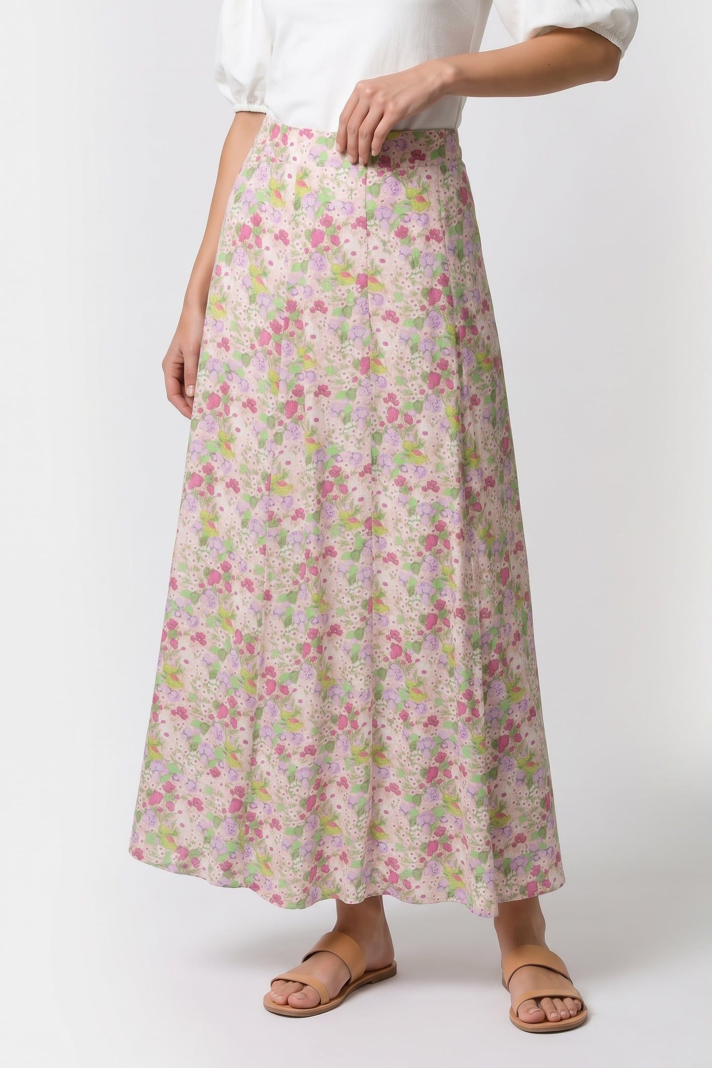 PA PAQUITA PRINTED SKIRT PINK 1