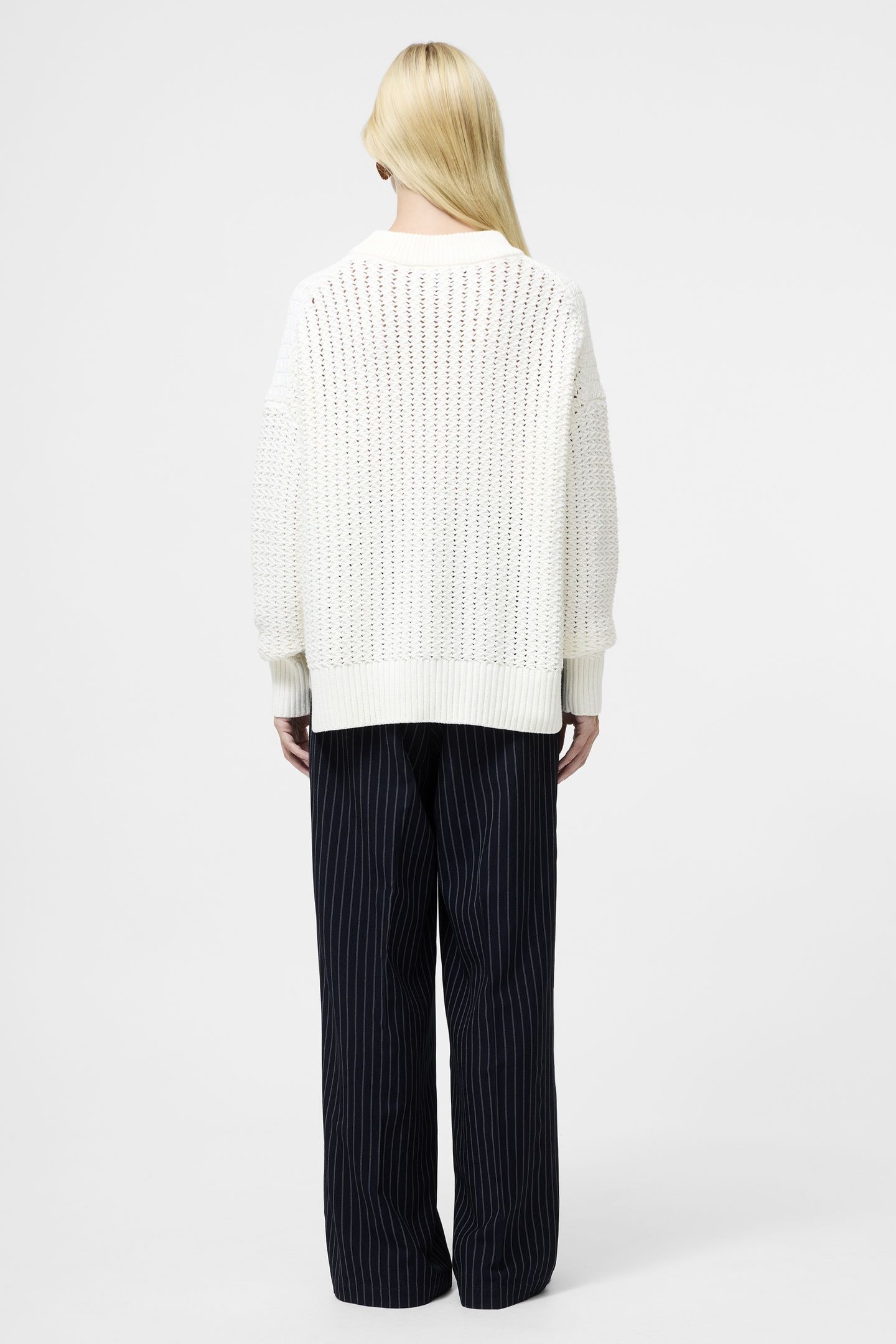 VARLI MOCK NECK JUMPER ARCTIC WHITE 3