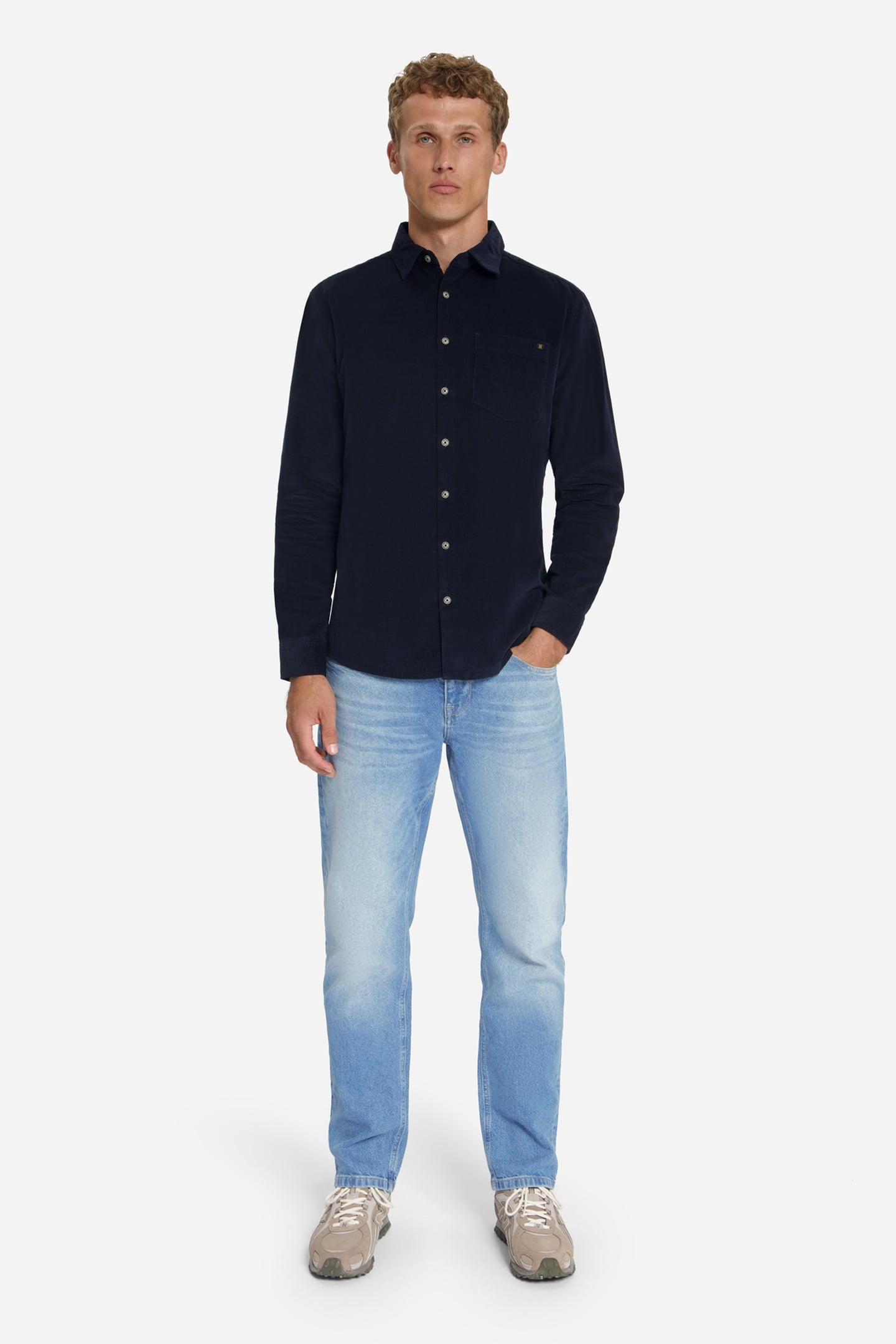 SHIRT BABY CORDUROY CHEST POCKETS DARK NIGHT 3