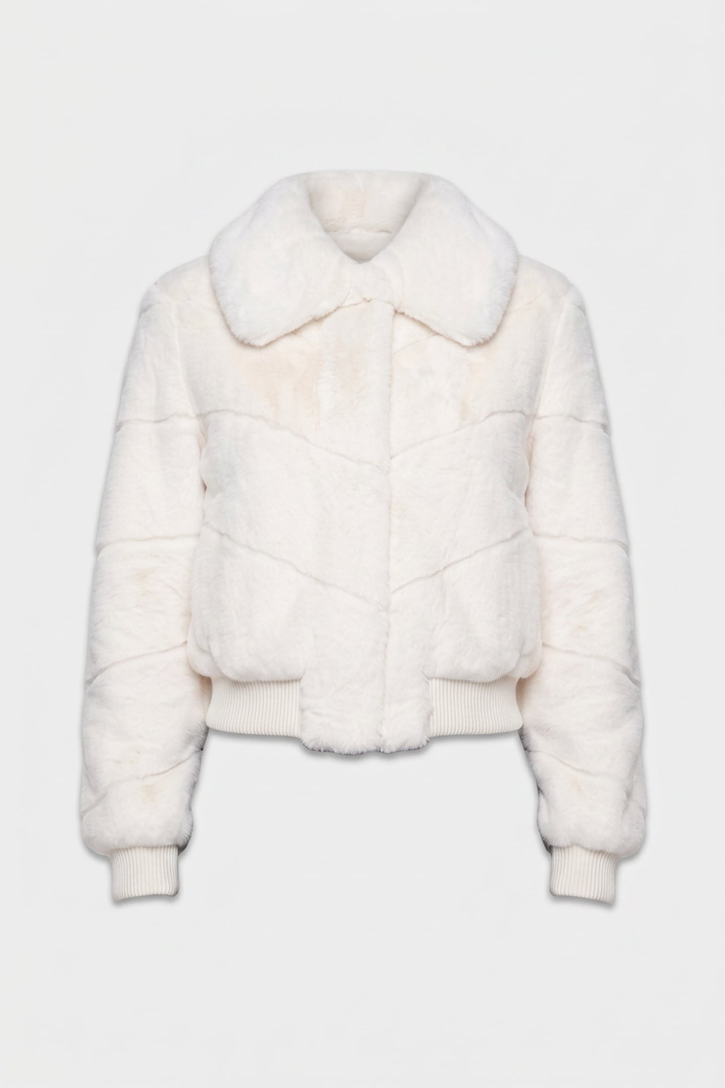 MAYA FAUX FUR JACKET MACADAMIA MULTI 3