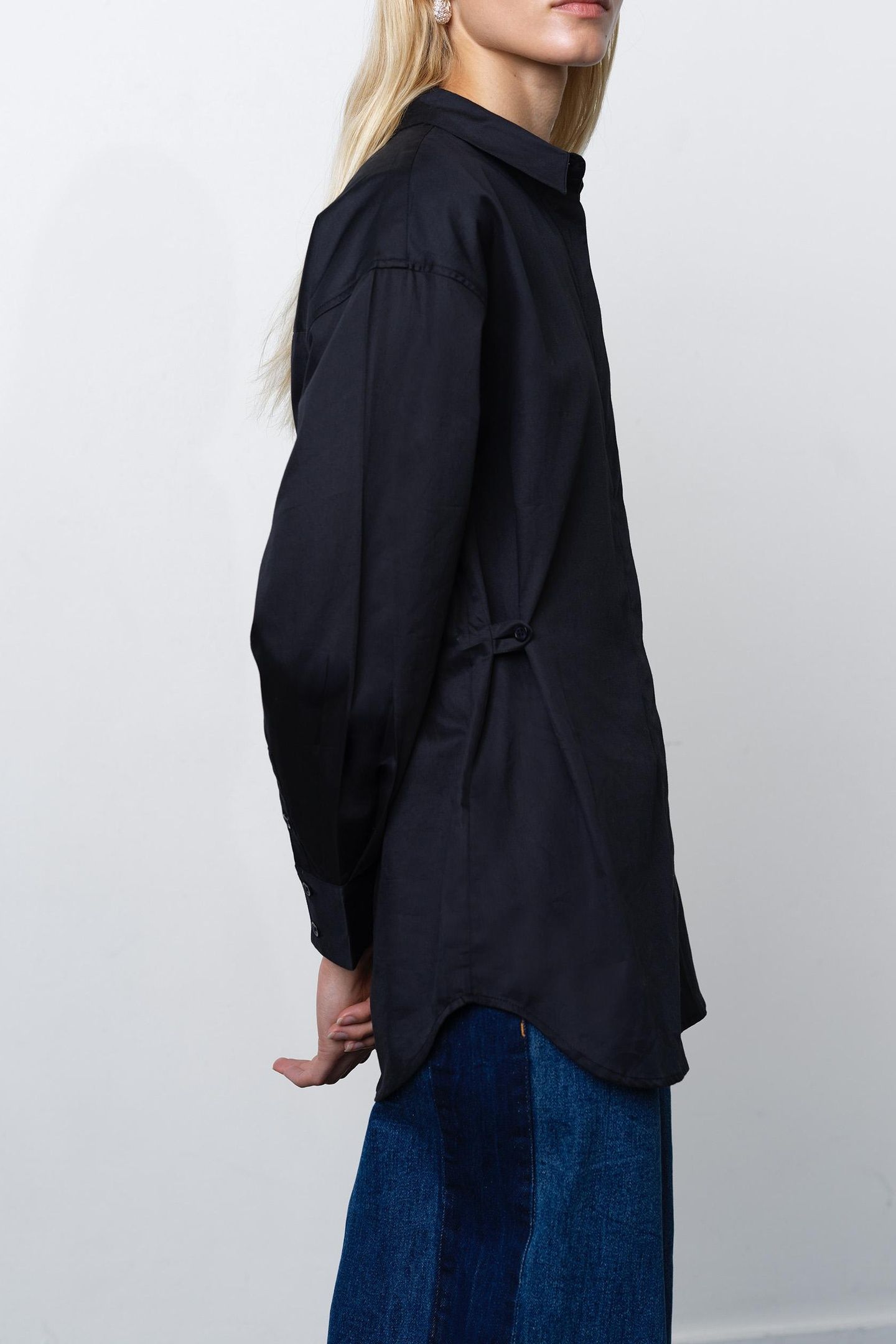 ALEXIS CAMBRIA LS WAISTED SHIR BLACKOUT 4