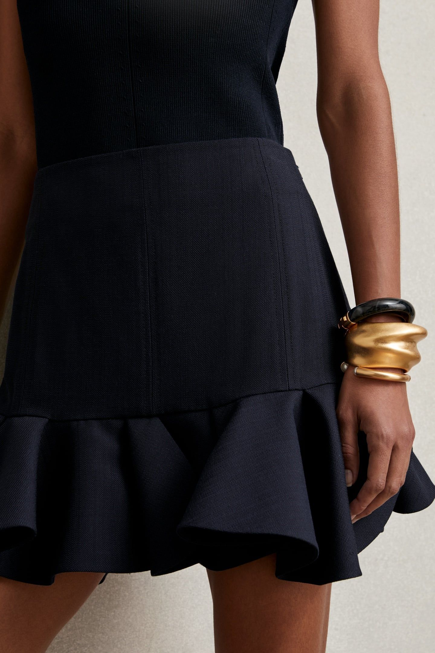 RUFFLE SKIRT NAVY 5