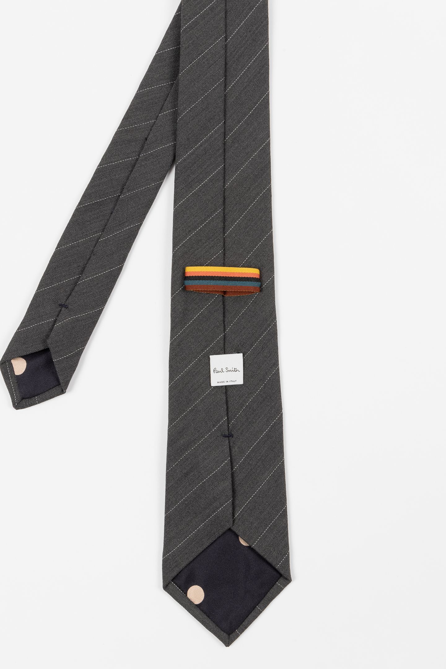 MEN TIE PINSTRIPE ANTHRACITE 2