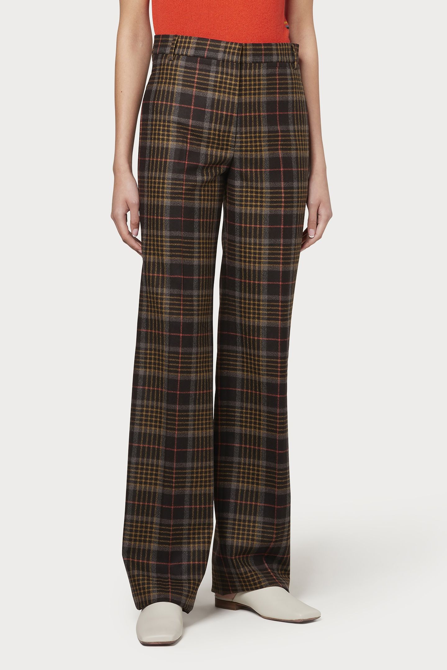 WOMENS TROUSER DARK BROWN 1