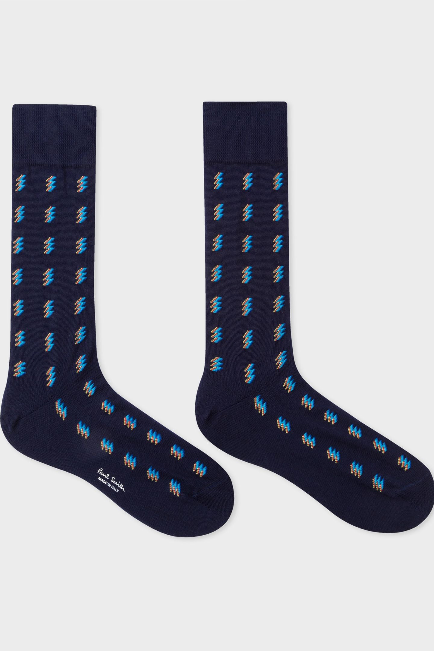 MEN SOCK FLURO FLASH NAVY 1