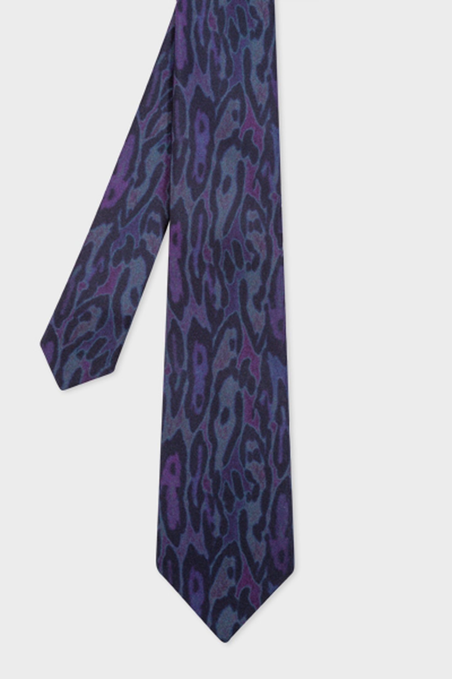 MEN TIE ANIMAL GRAIN NAVY 3