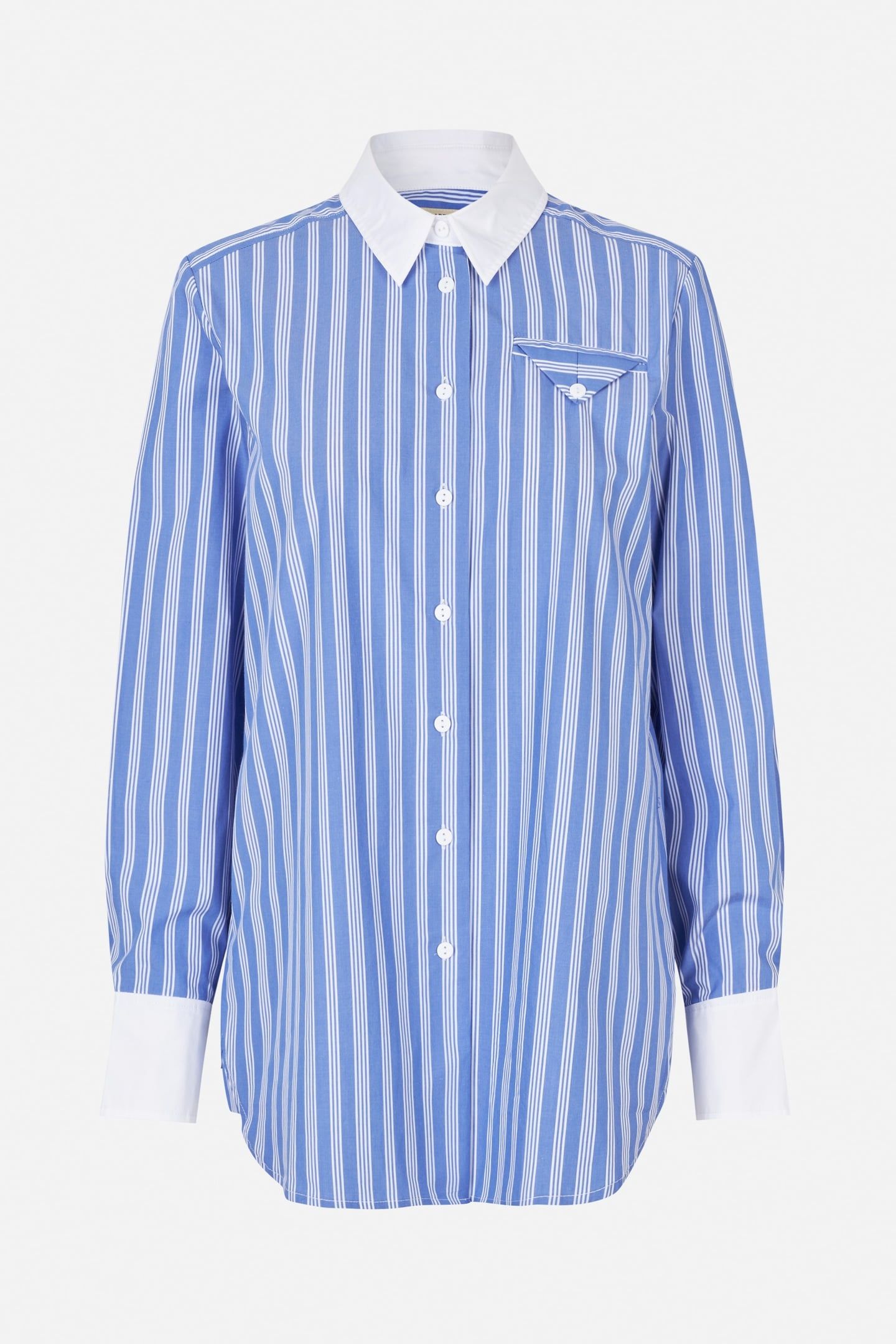 MEJRA SHIRT WEDGE BLUE STRIPE 4