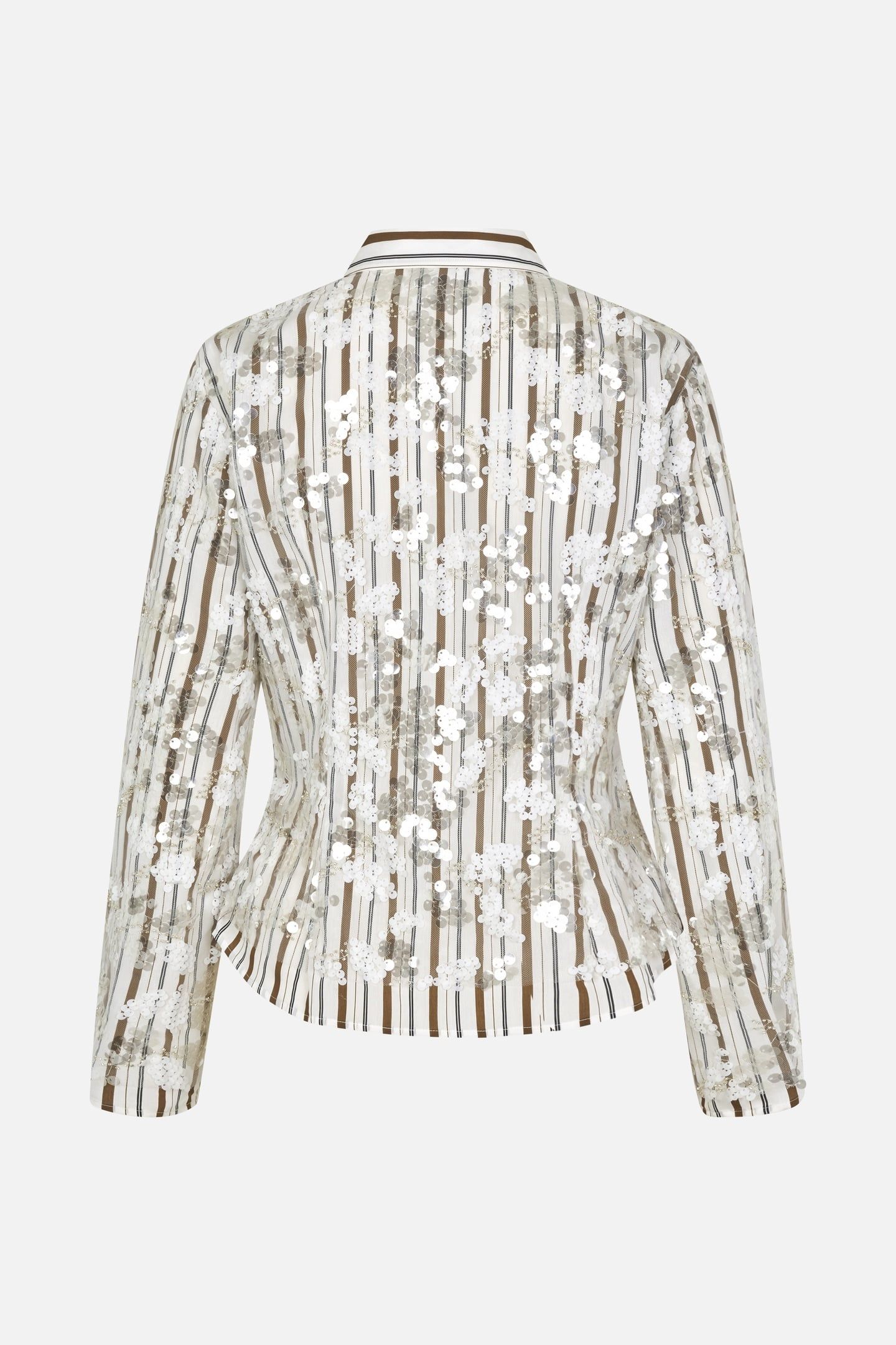 MARLEY SHIRT WHITE SEQUINS STRIPE 4