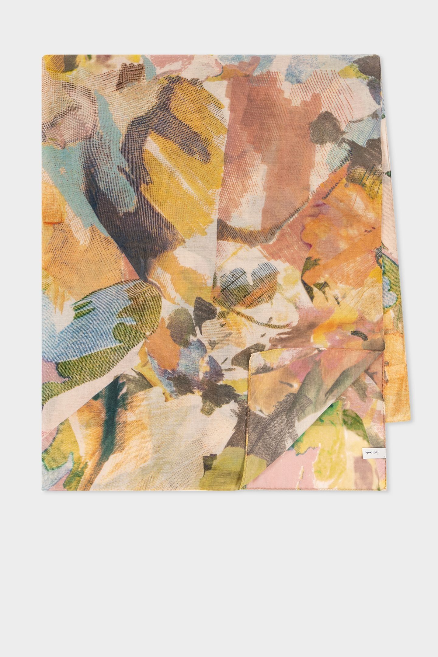 WOMEN SCARF FABRIC FLORAL PINK 2