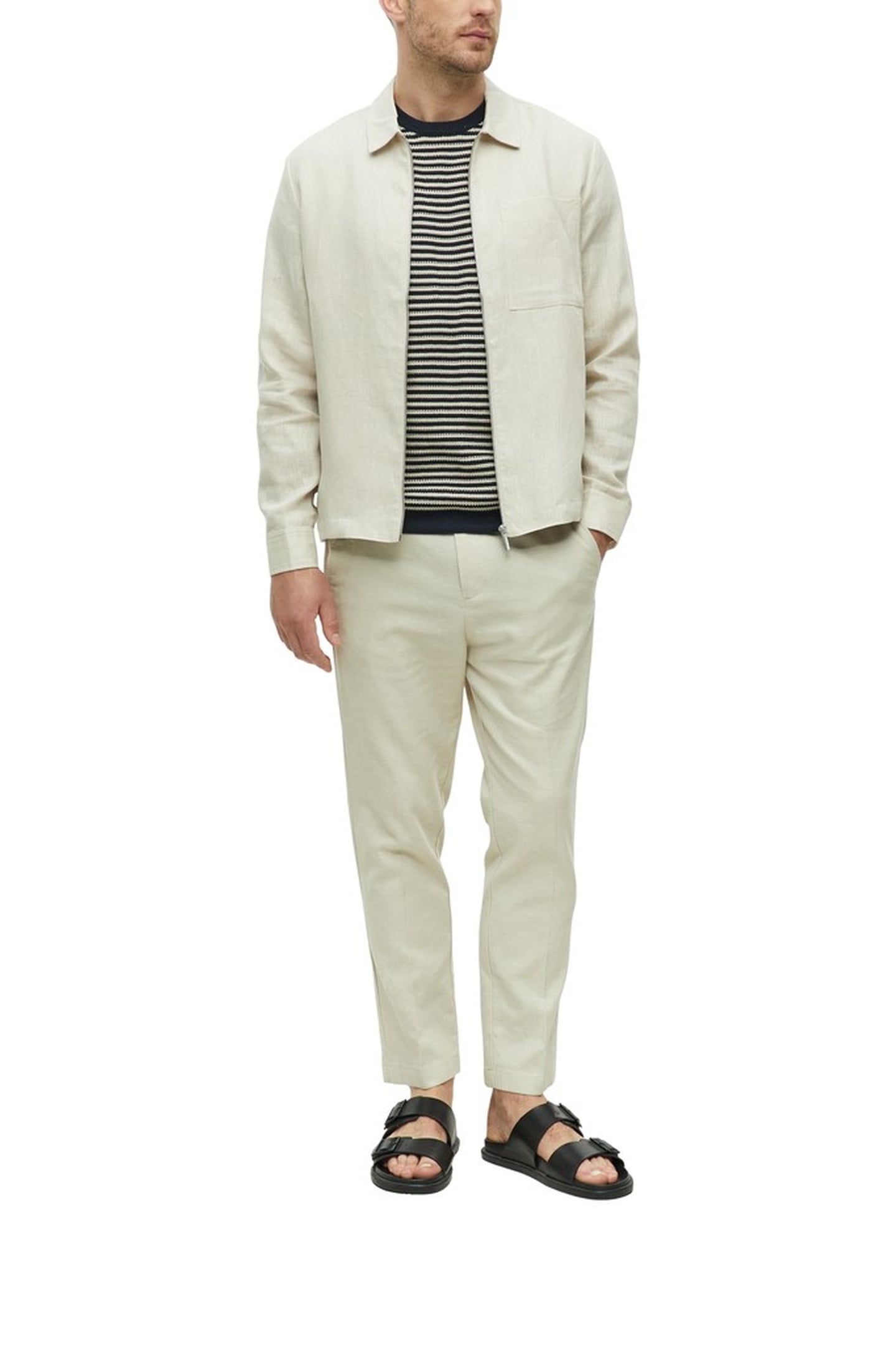 S.OLIVER PANTS ECRU 1