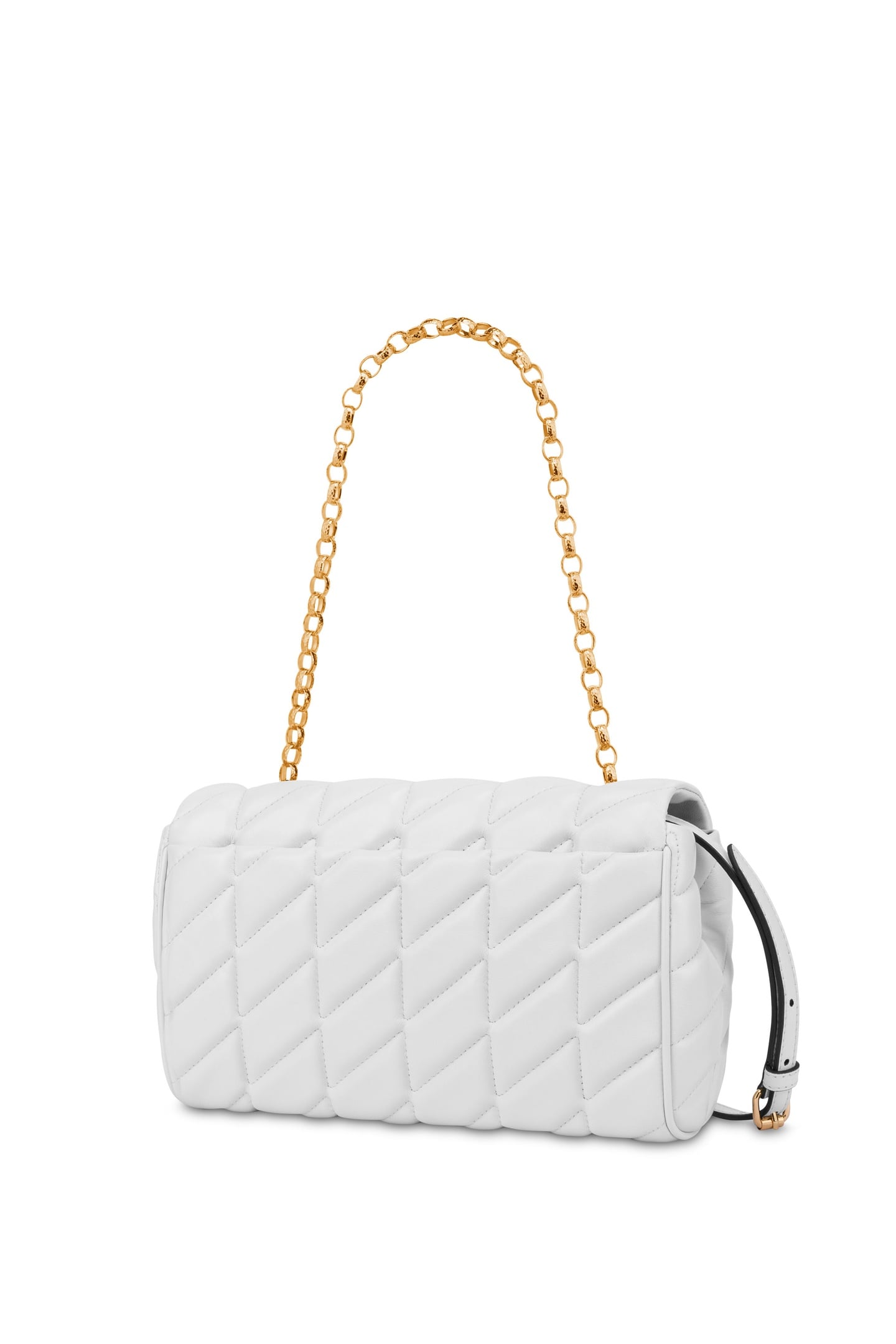 DOUBLE SMILEY® QUILTED SHOULDER BAG WHITE 2