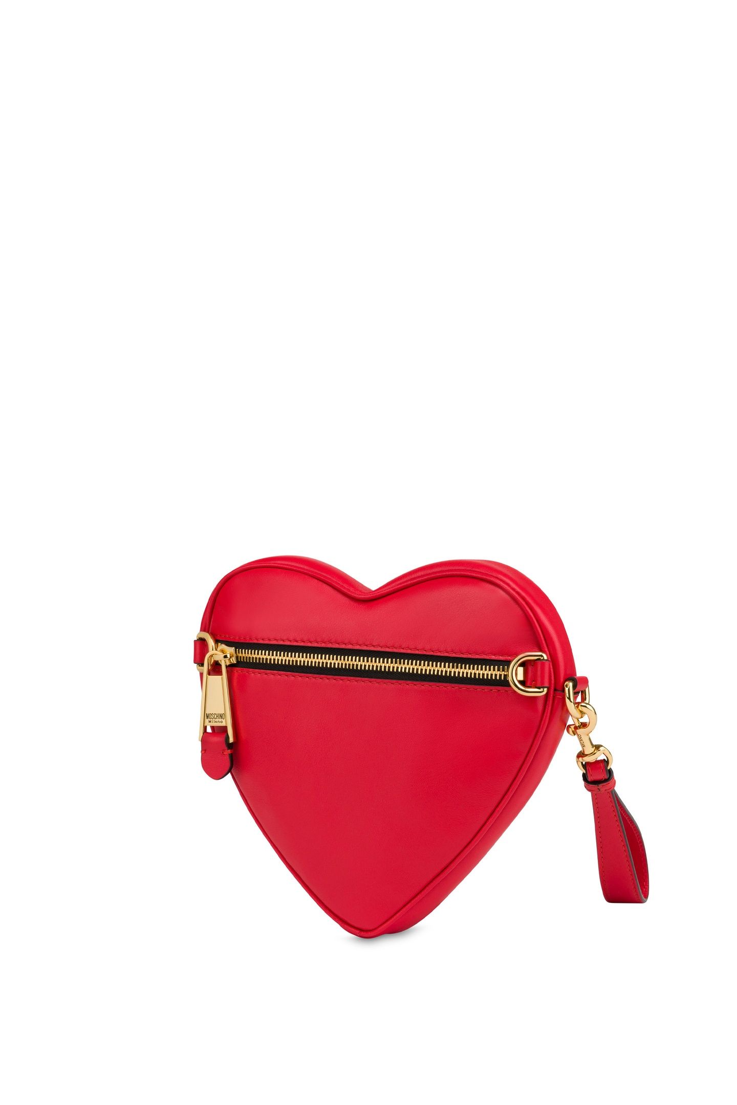 HEART BAG IN CALFSKIN MOSCHINO BELT RED 2