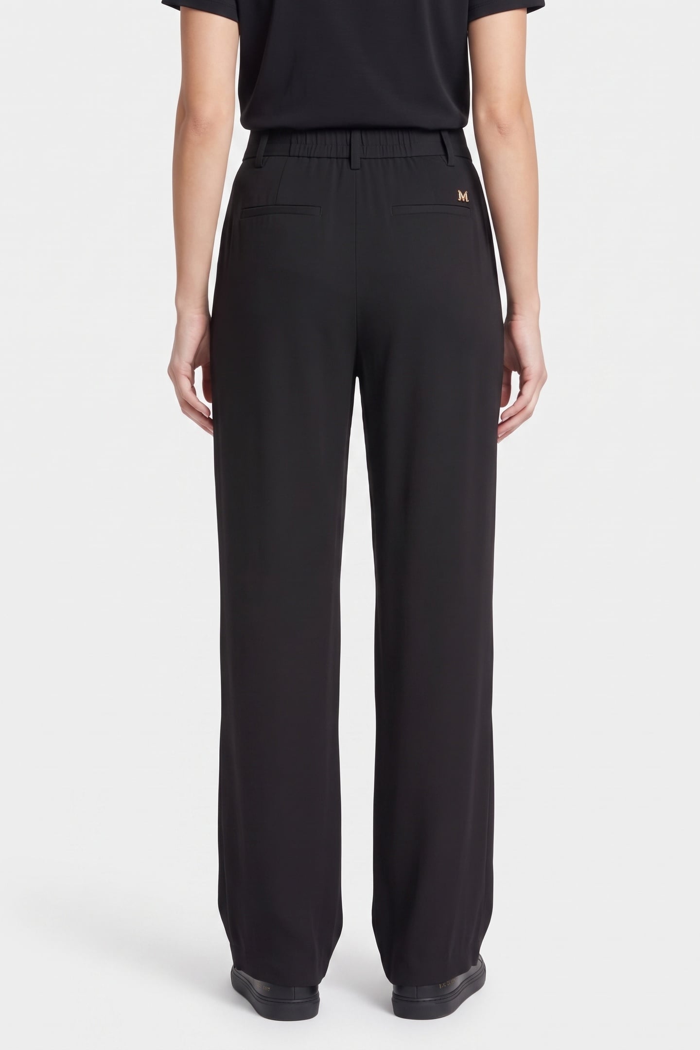 AMY WIDE LEG SOLID P JET BLACK A996 2