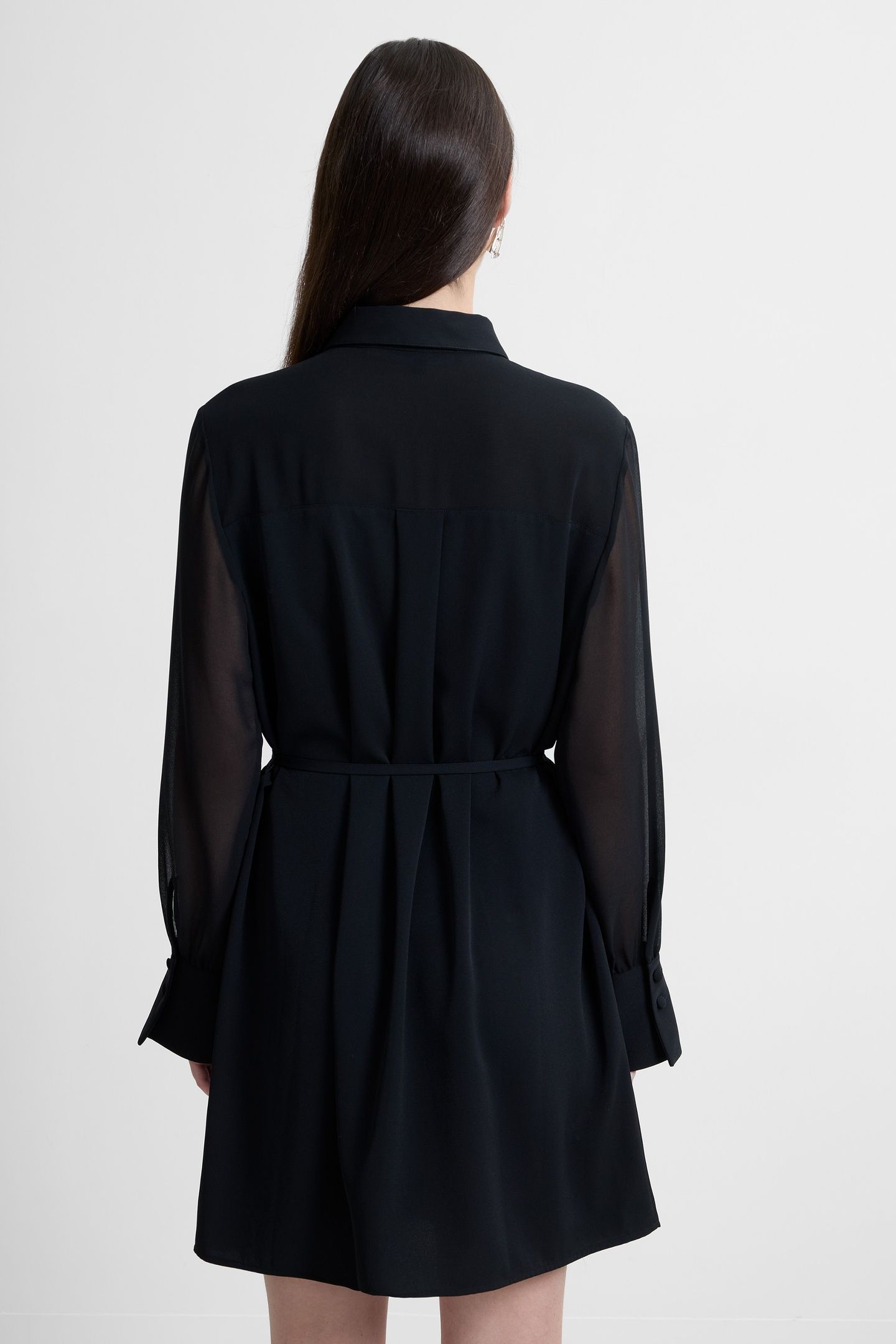 AREZZO TIE NK SHIRT DRESS BLACK 2
