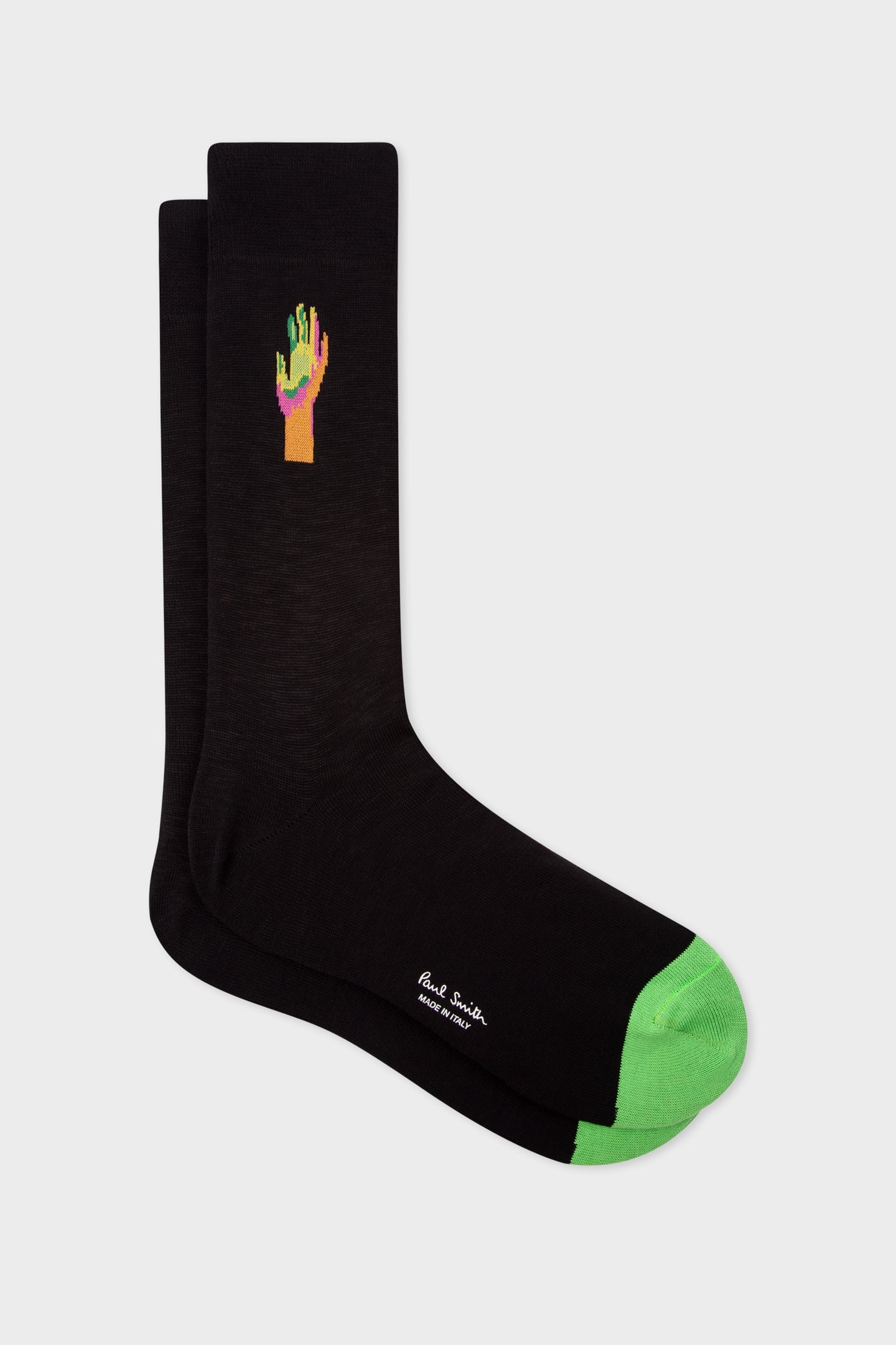 MEN SOCK WATERCOLOUR BLACK 1