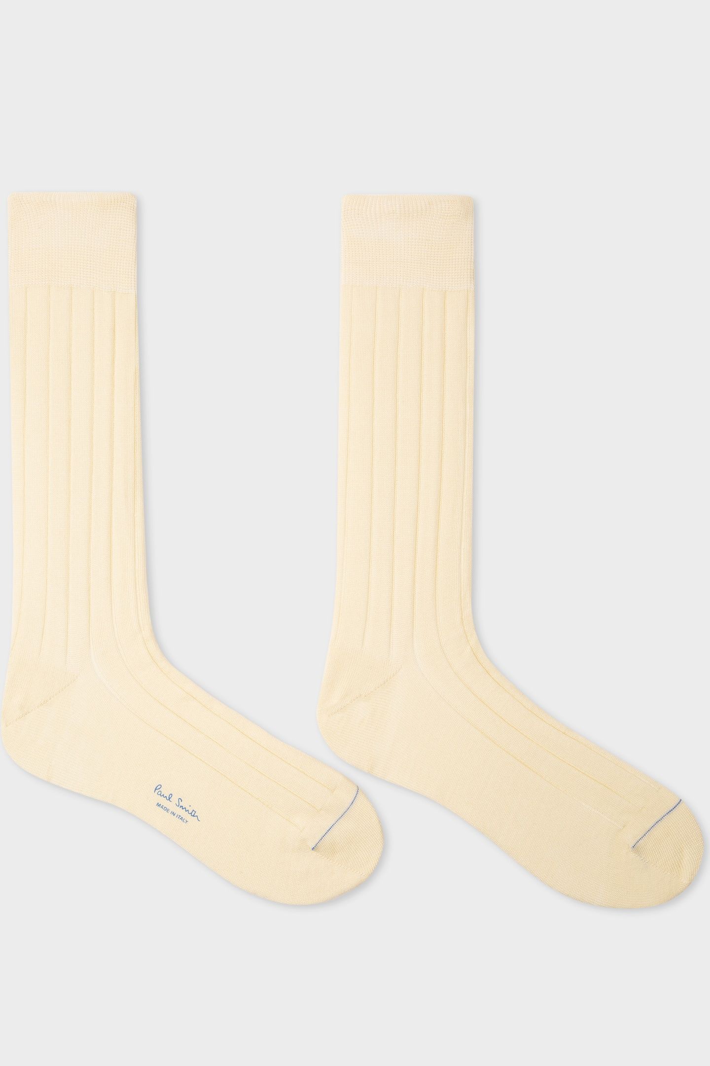 MEN SOCK RIB PLAIN CREAM 2