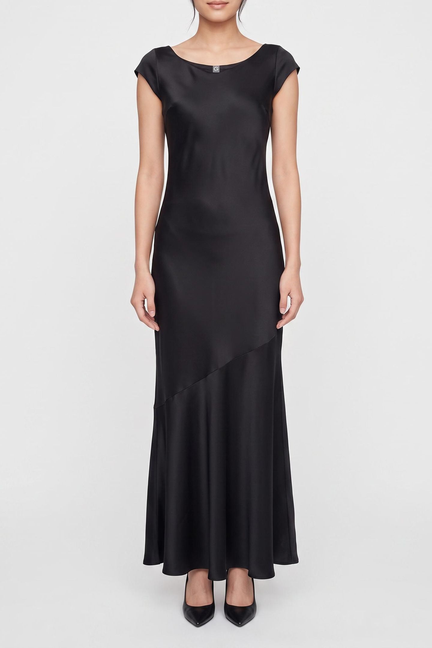 SS SILVANA LONG DRES JET BLACK A996 1